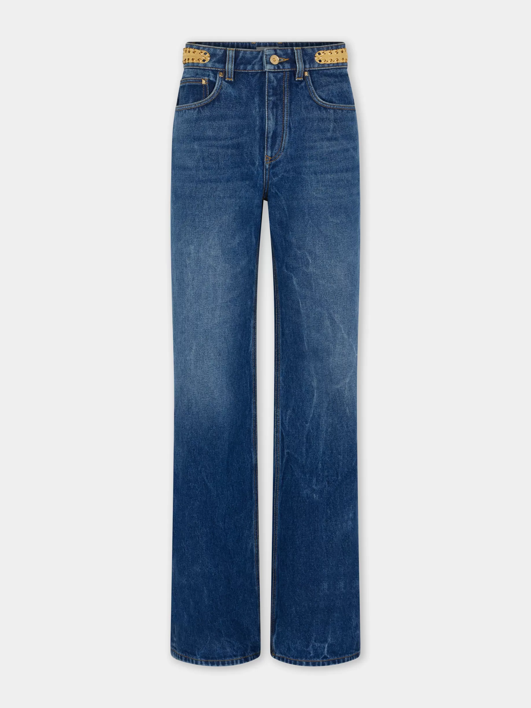 Rabanne BAGGY JEANS IN DARK WASHED DENIM