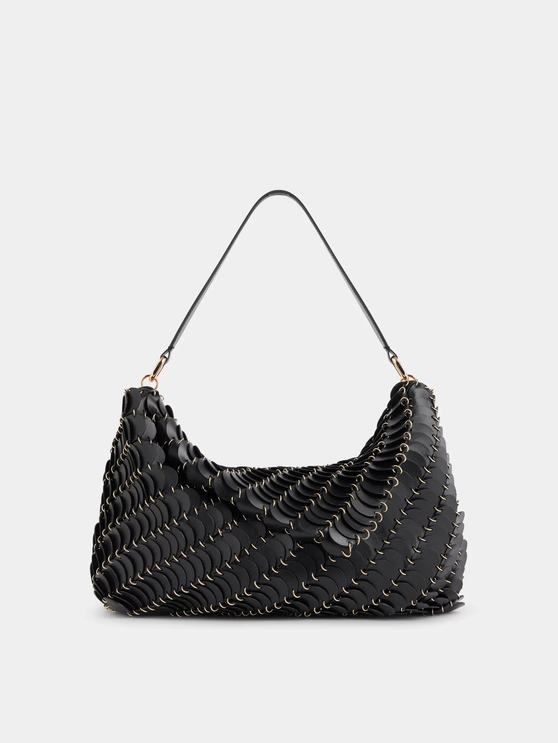 Rabanne black PACO BAG IN LEATHER