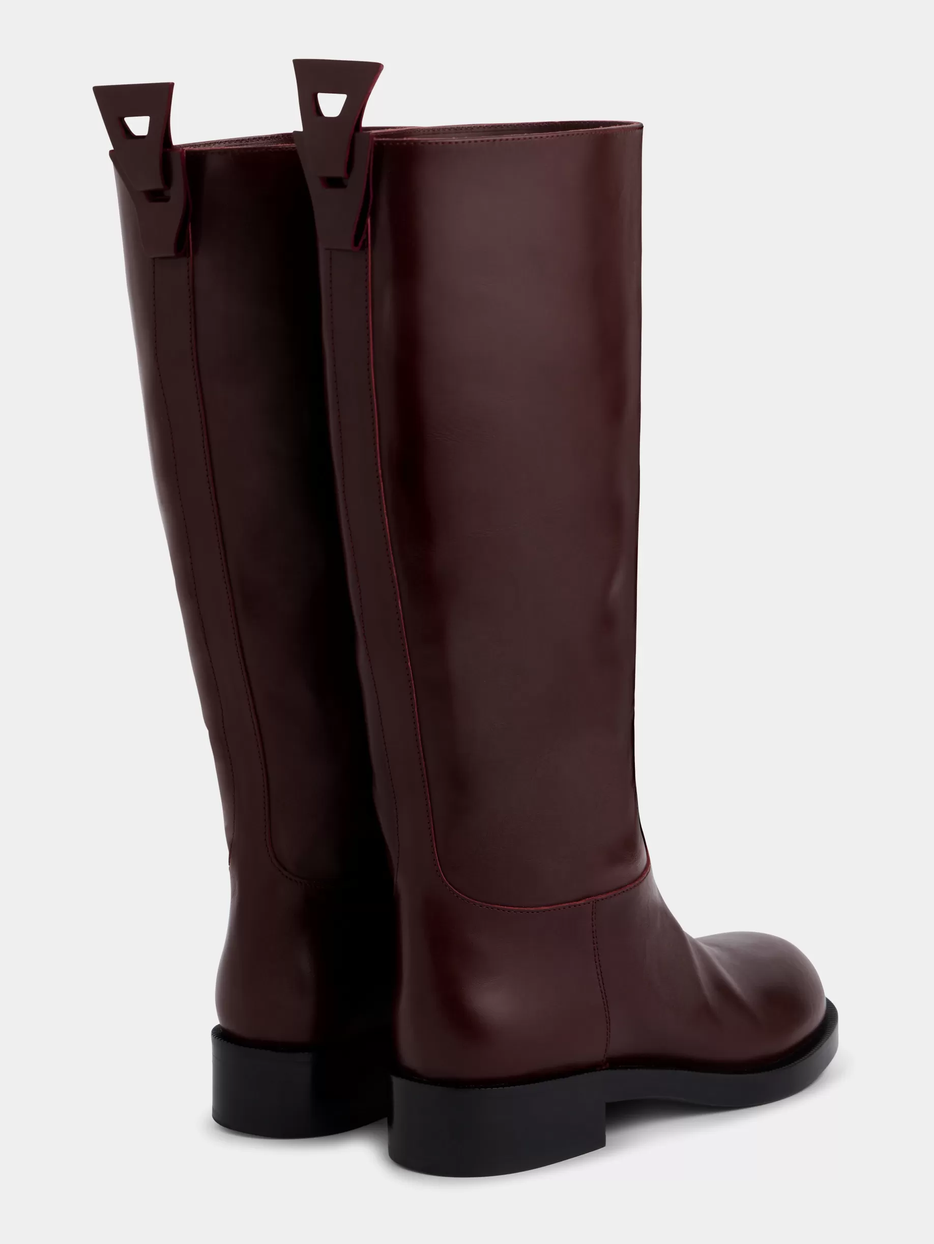 Rabanne Burgundy BOOTS IN SMOOTH LEATHER