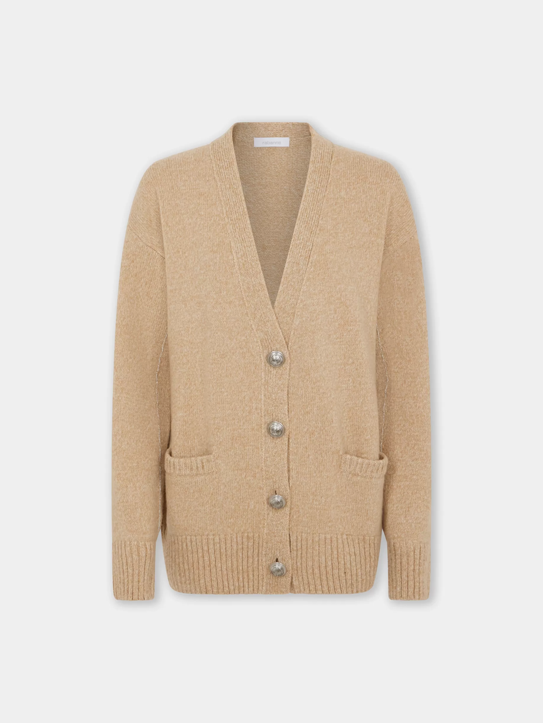 Rabanne CARDIGAN JACKET IN WOOL AND CASHMERE