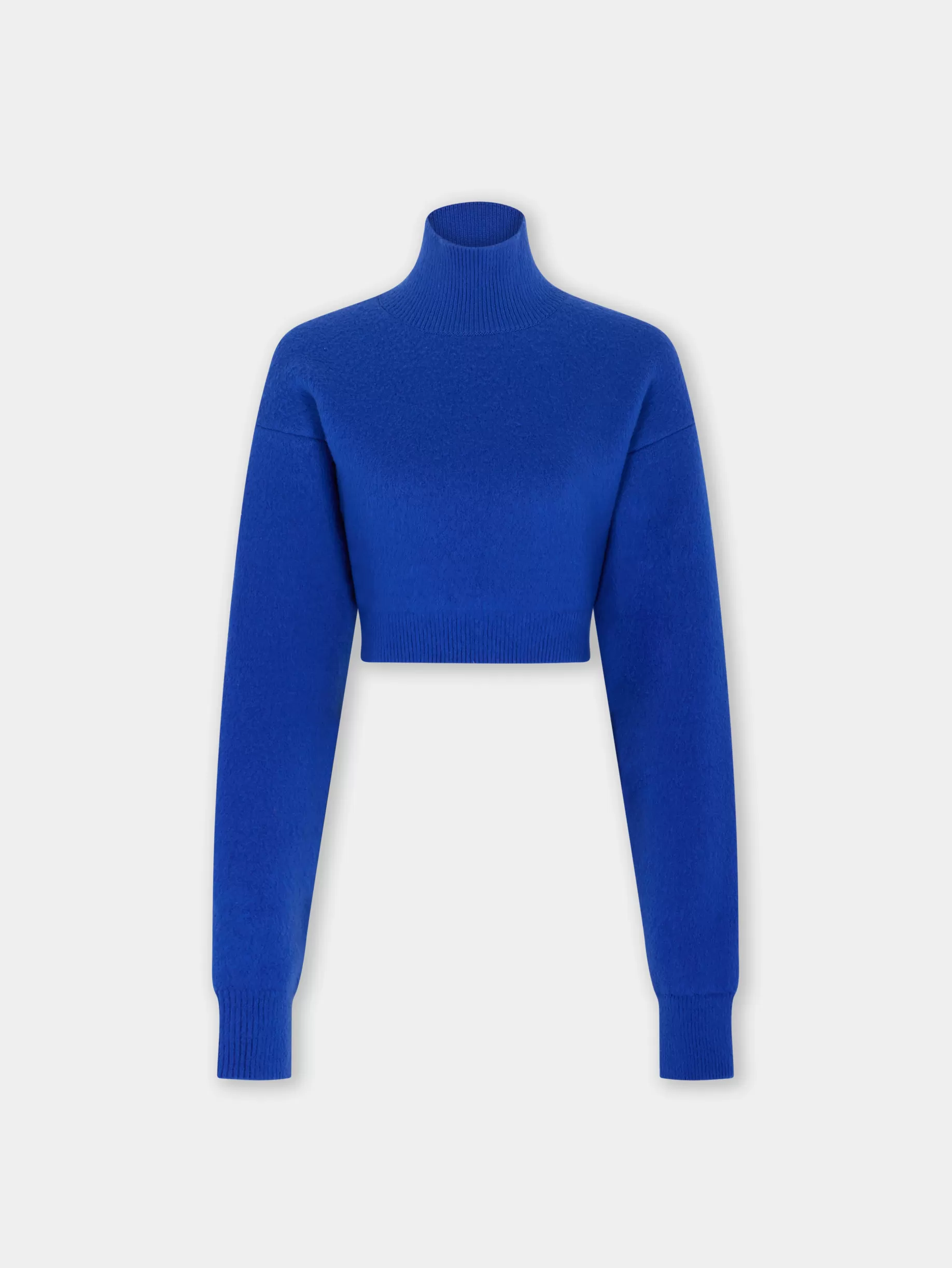 Rabanne CROPPED SWEATER IN BRUSHED WOOL