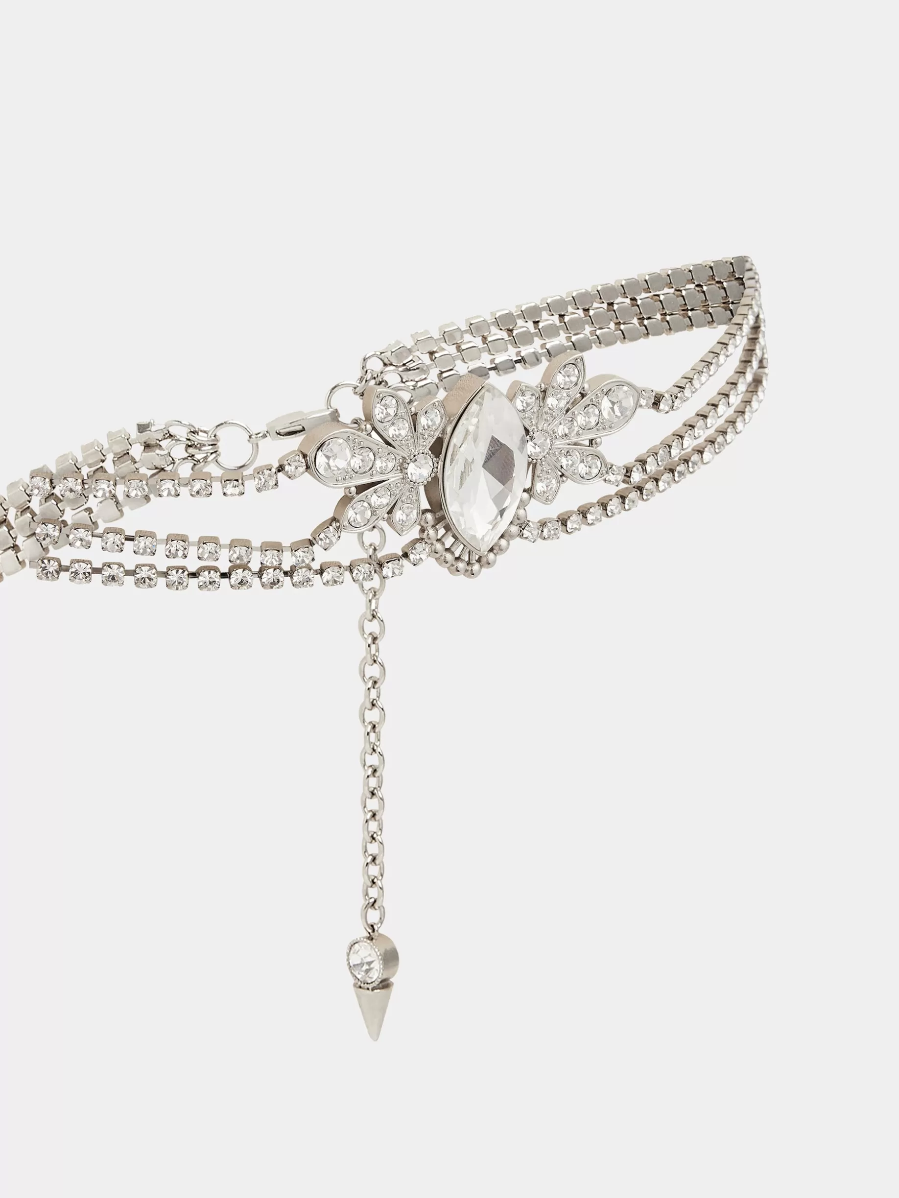 Rabanne Crystals-embellished chain belt