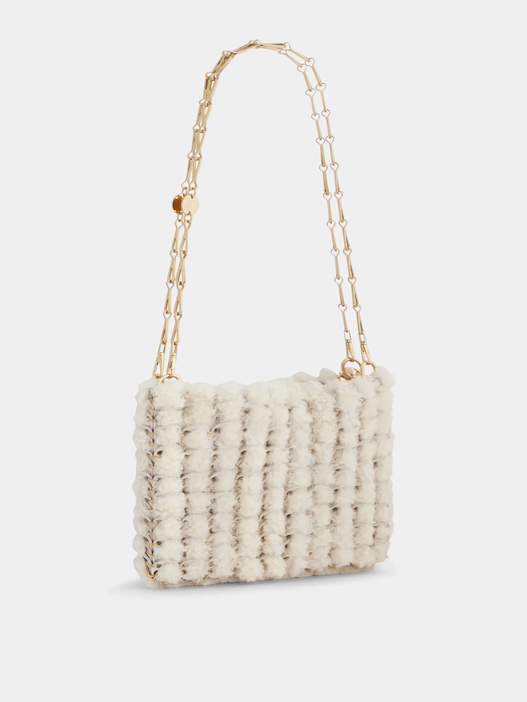 Rabanne Ecru 1969 BAG IN SHEARLING