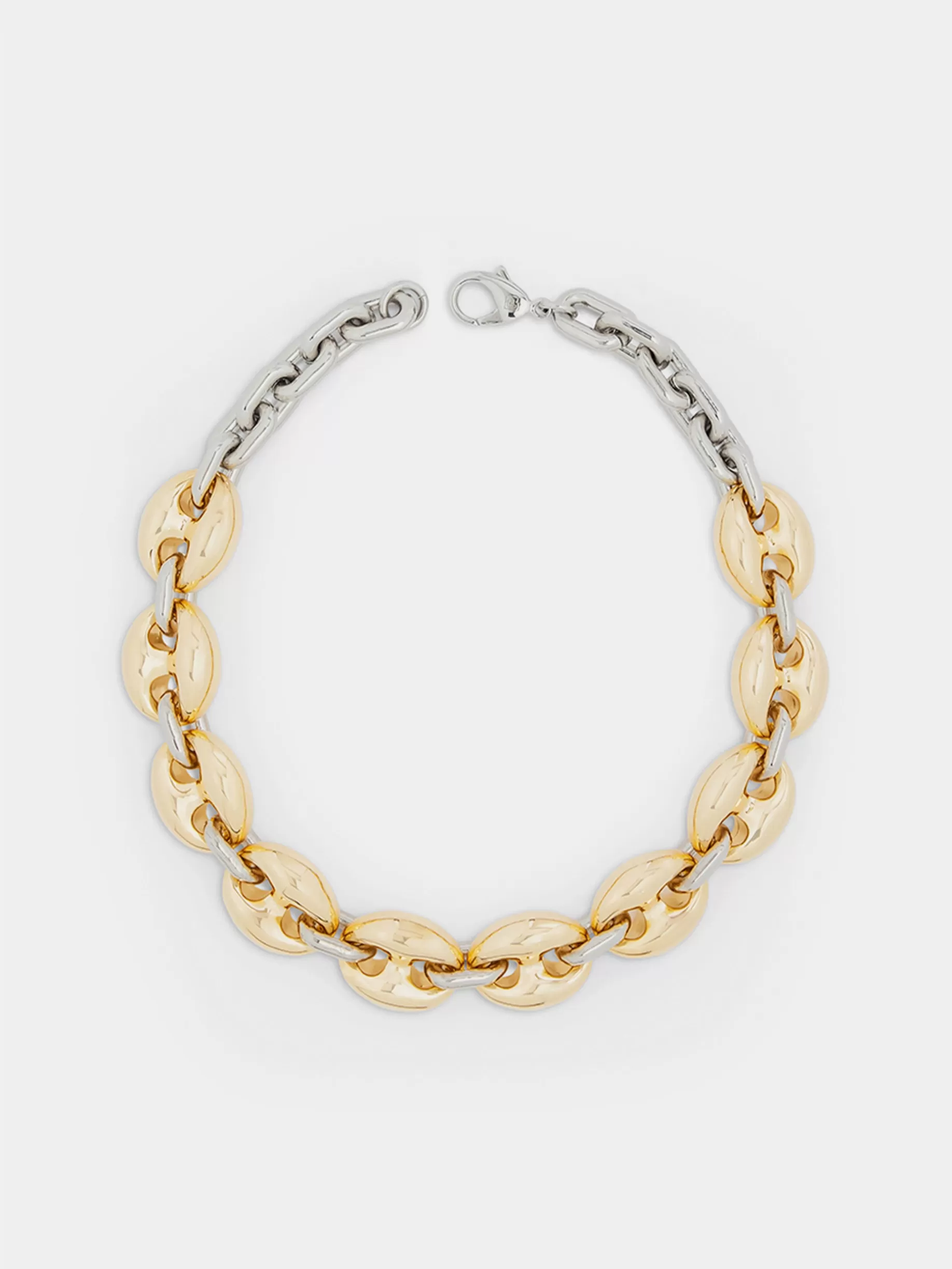 Rabanne Eight Chunky Gold/Silver Eight Necklace