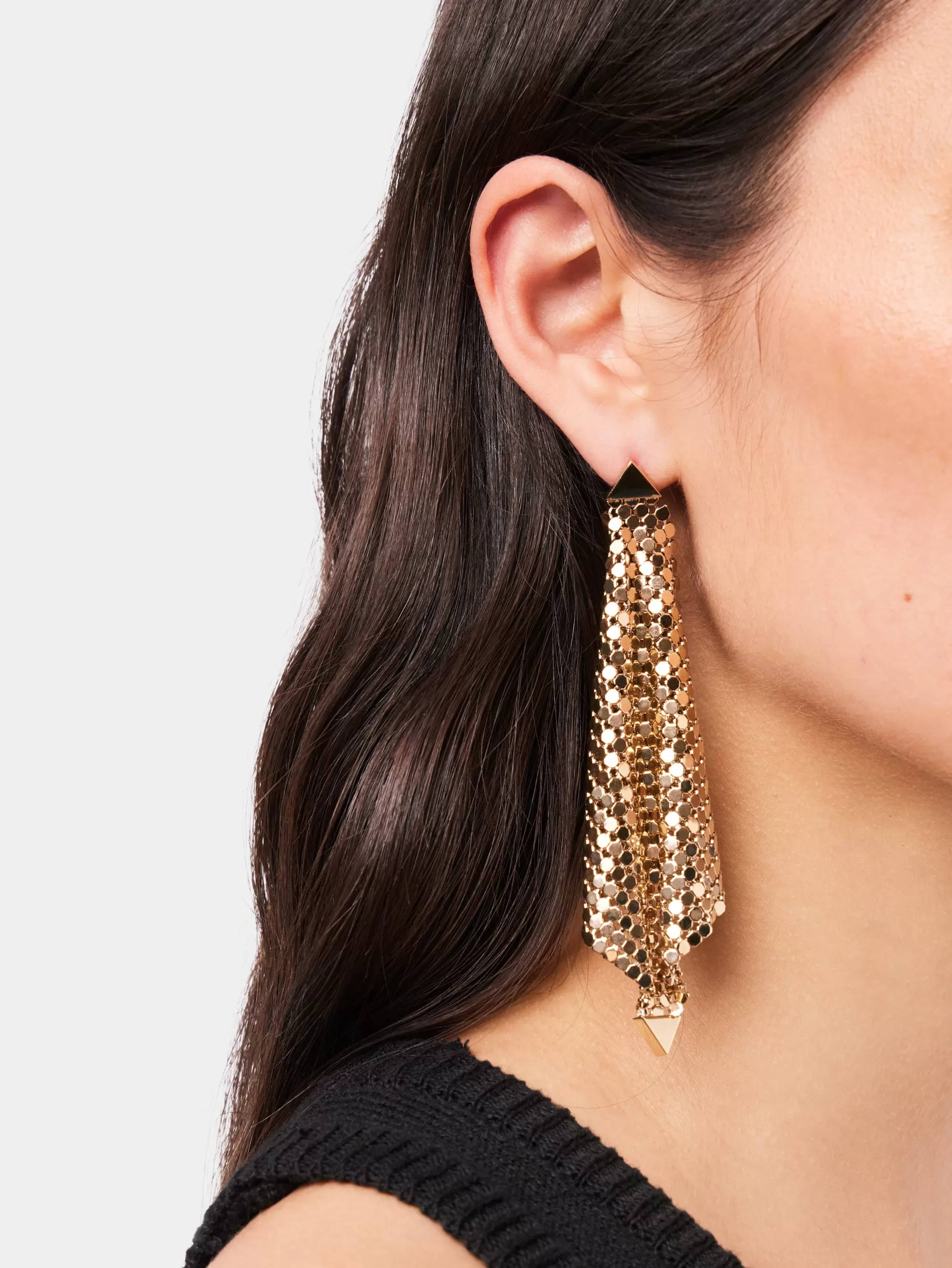 Rabanne Gold chainmail earrings