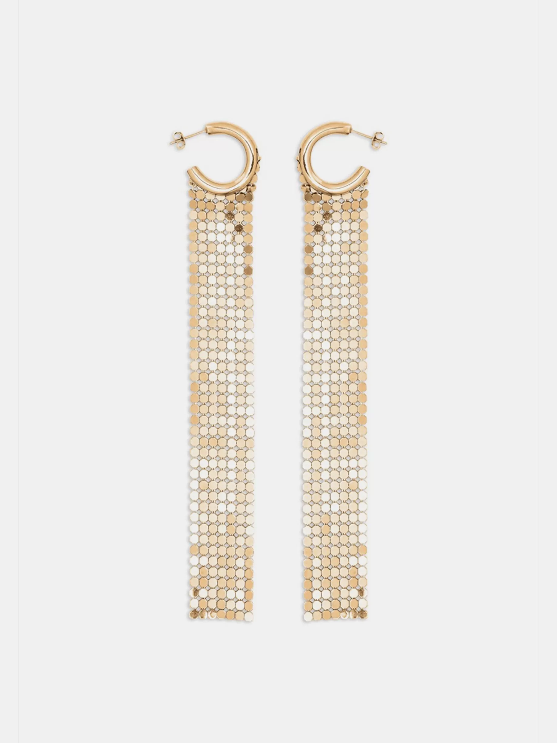 Rabanne Gold chainmail Hoop earrings