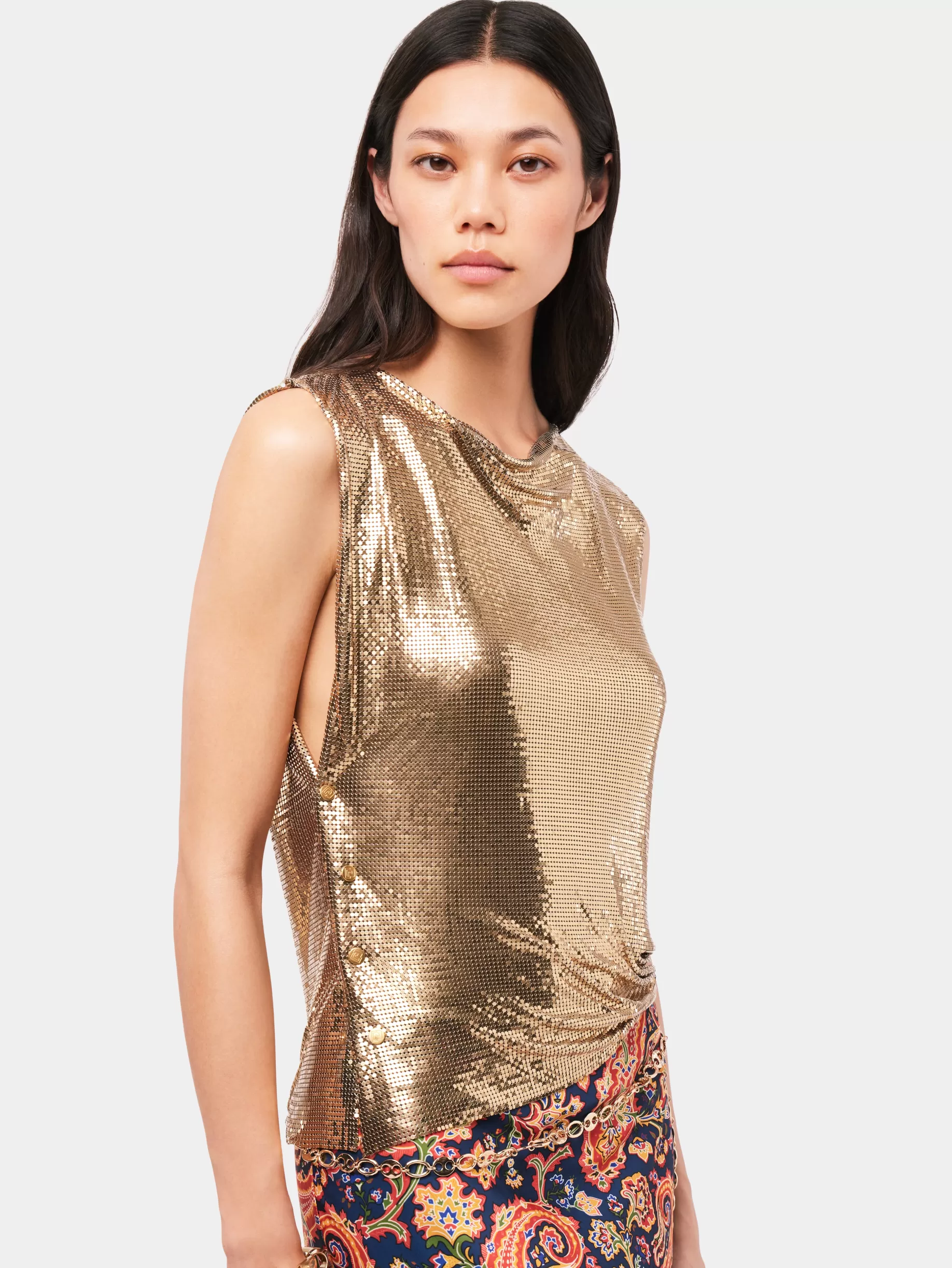 Rabanne Gold chainmail Top