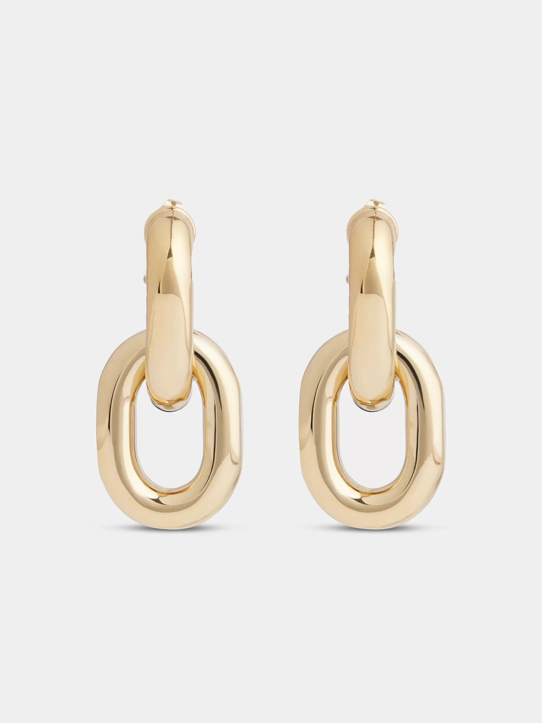 Rabanne Gold Double XL Link earrings