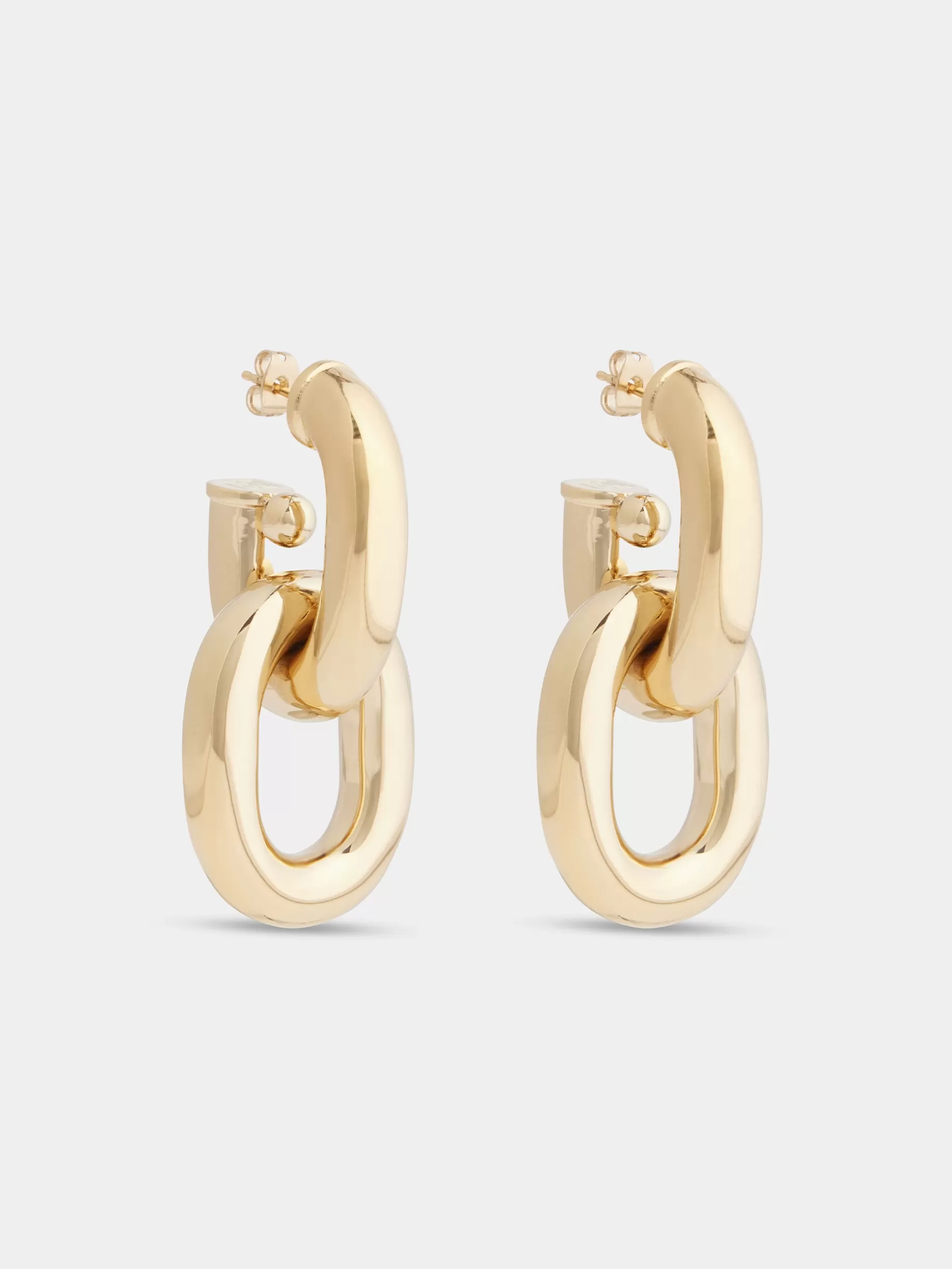 Rabanne Gold Double XL Link earrings