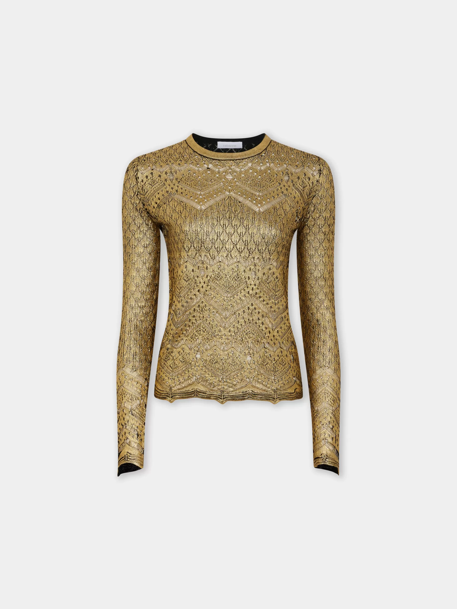 Rabanne LACE-LIKE KNIT SWEATER