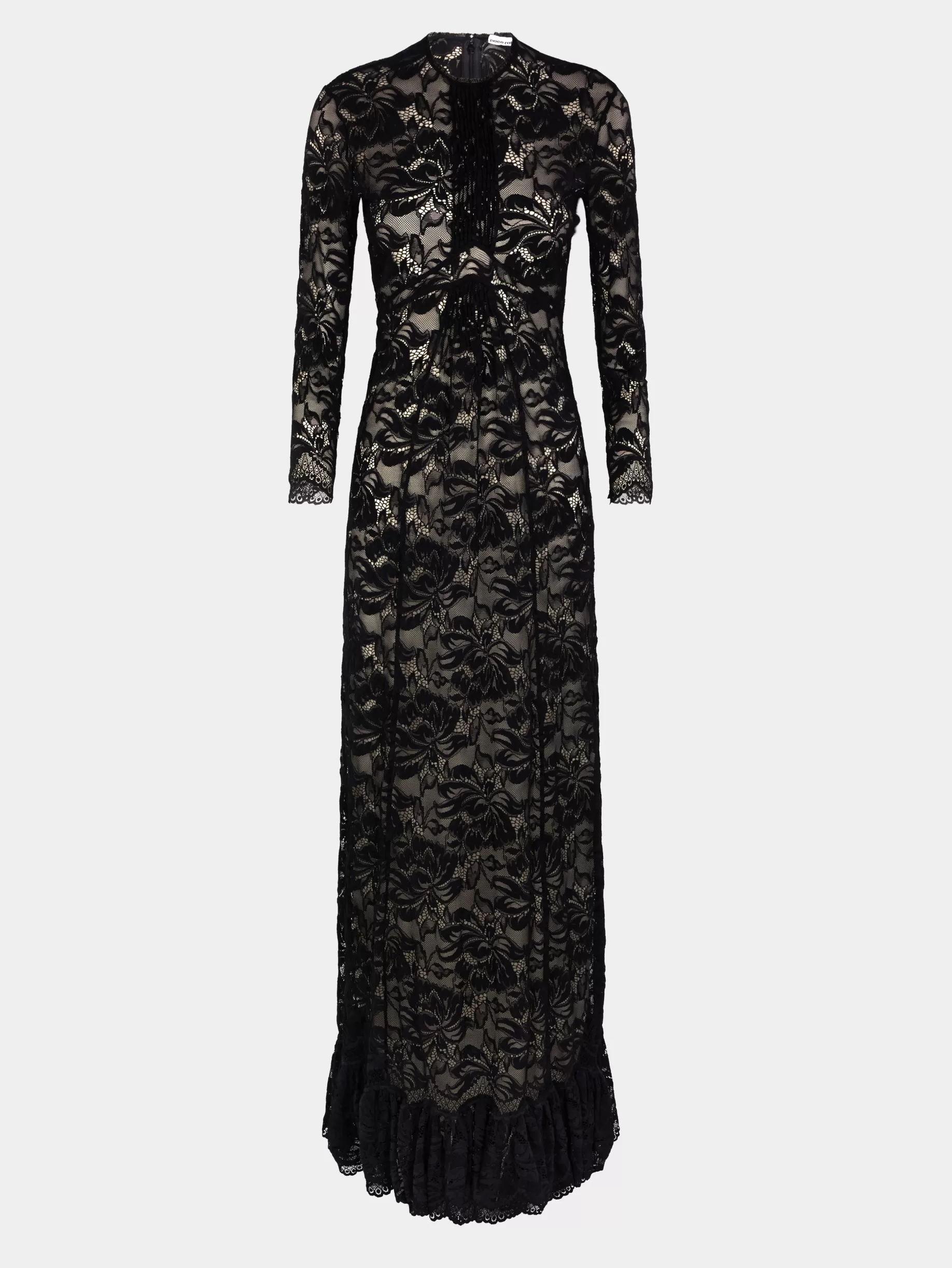 Rabanne Long black lace dress