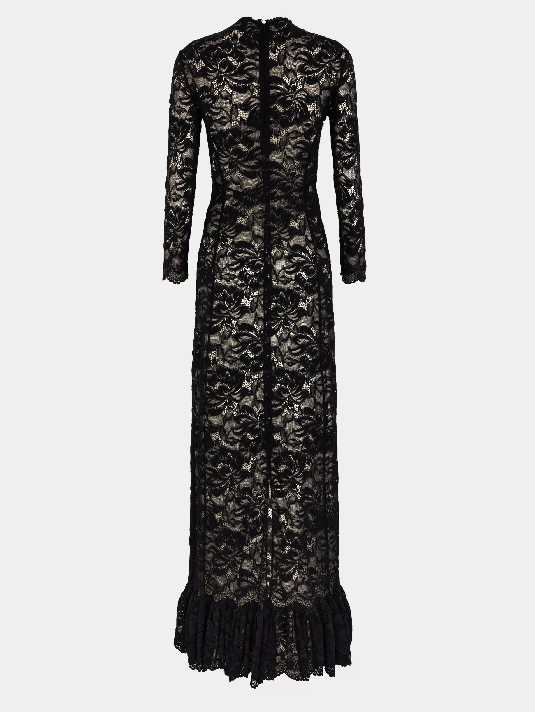 Rabanne Long black lace dress