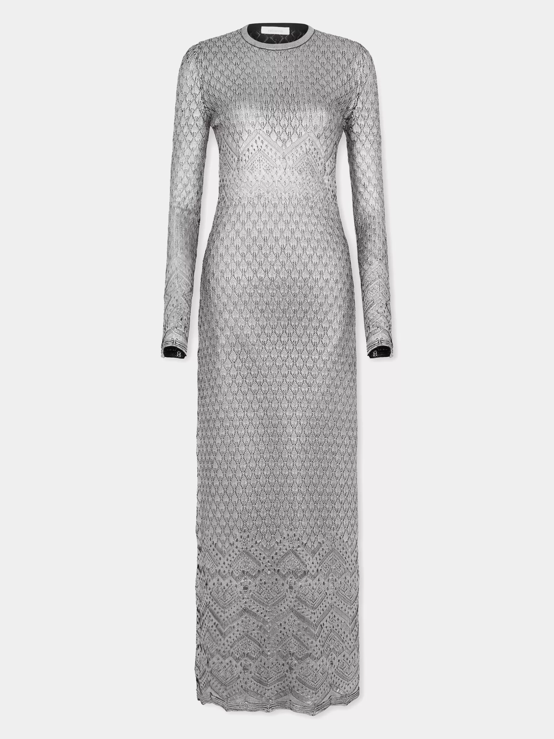 Rabanne LONG LACE-LIKE KNIT DRESS