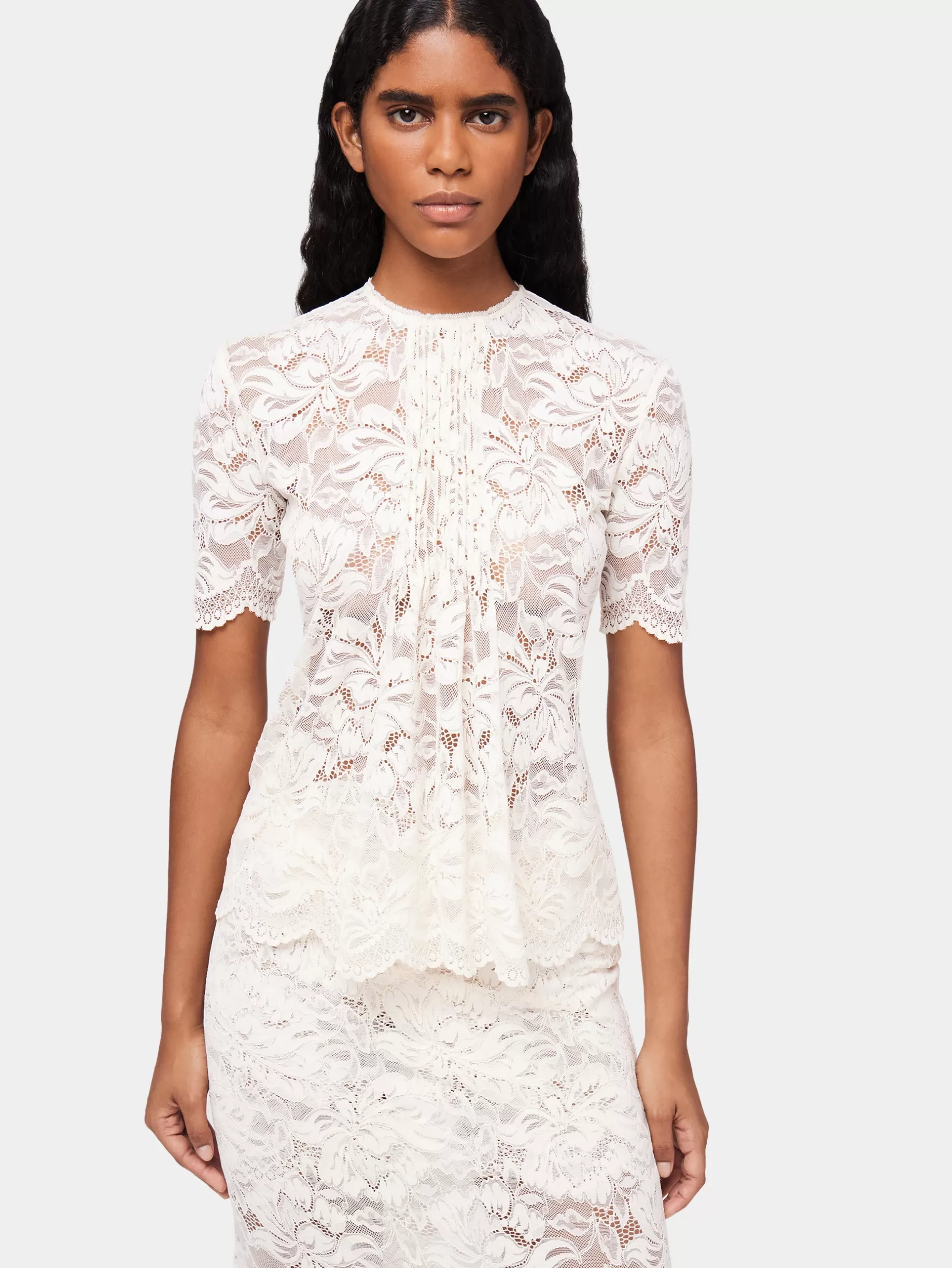 Rabanne Mini lace ivory top