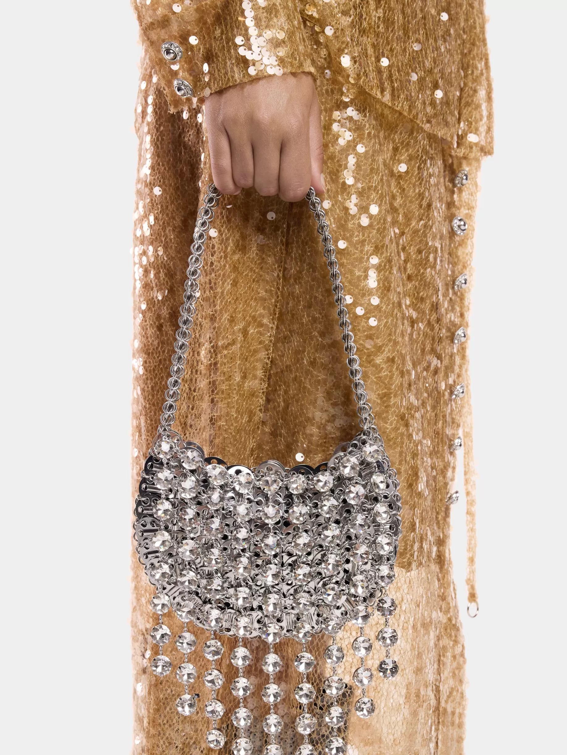 Rabanne 1969 MOON BAG EMBELLISHED WITH STRASS