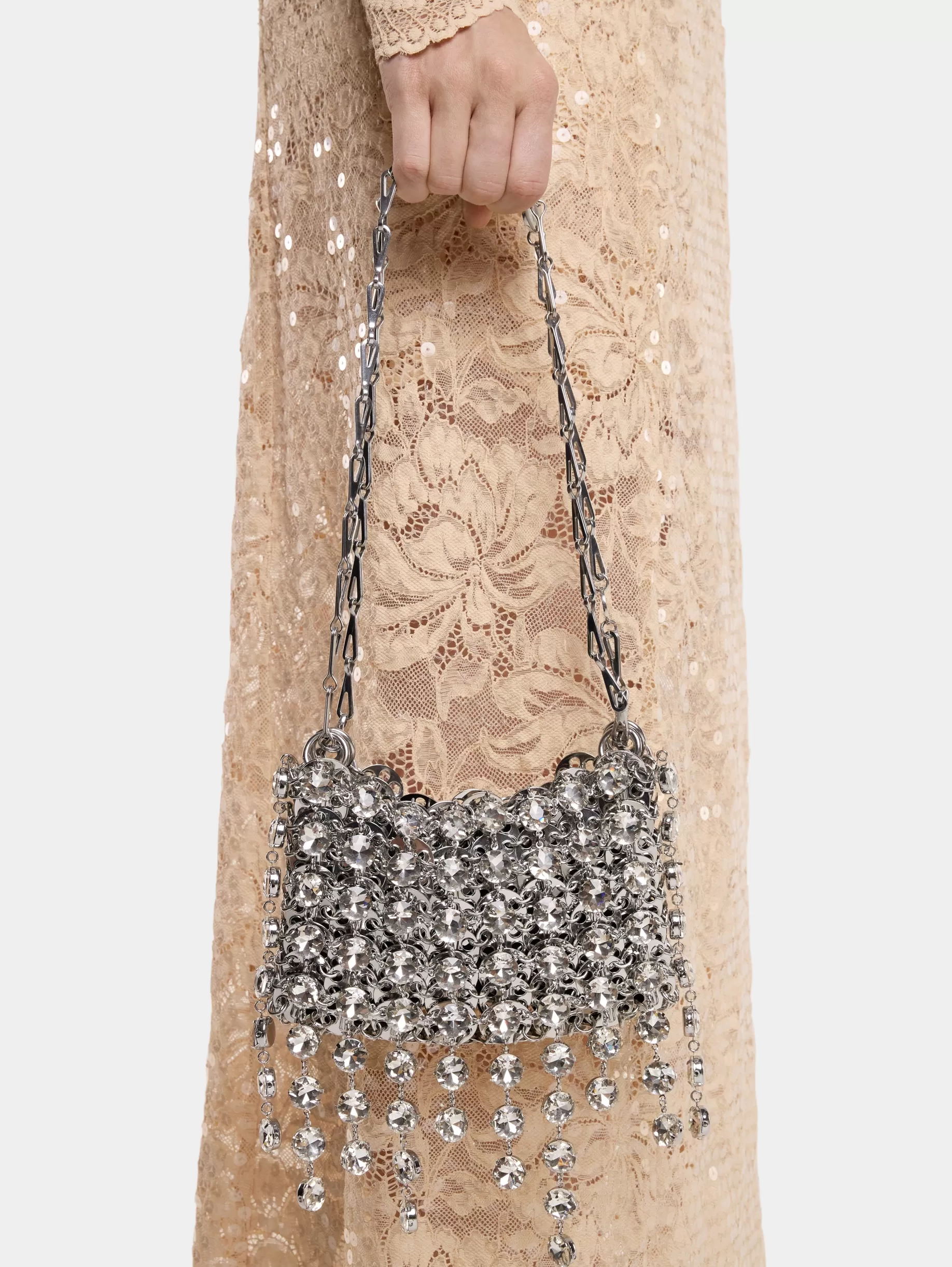 Rabanne 1969 NANO BAG EMBELLISHED WITH STRASS