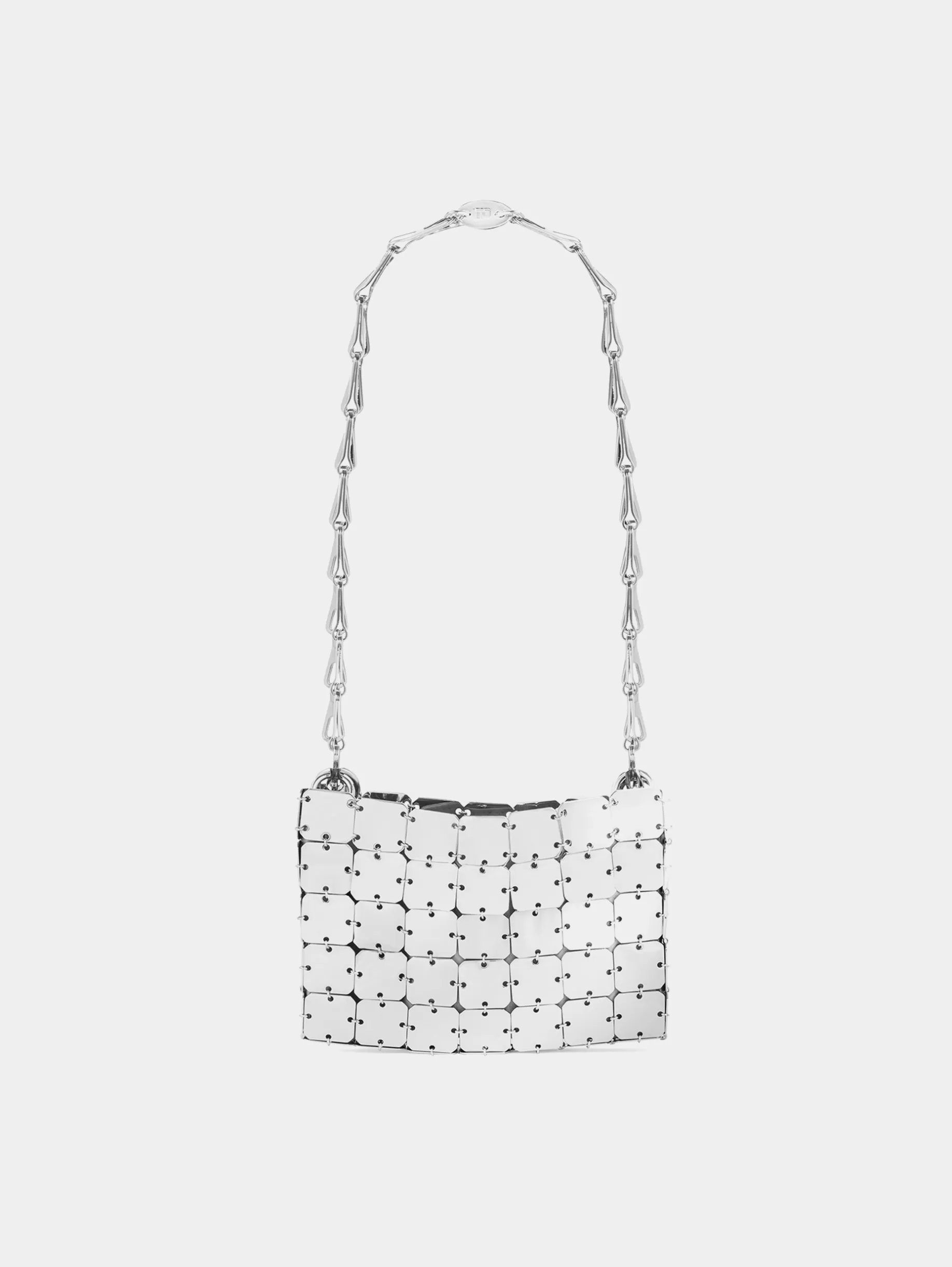 Rabanne Nano Square Bag Silver