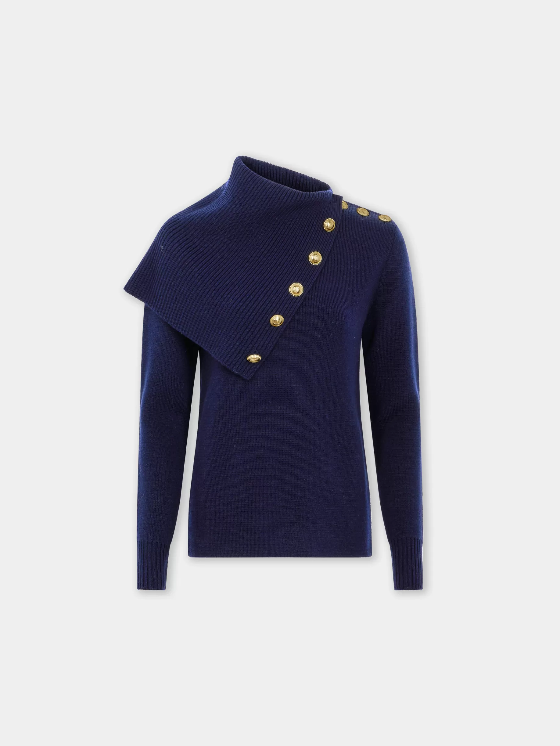 Rabanne NAVY SWEATER IN WOOL