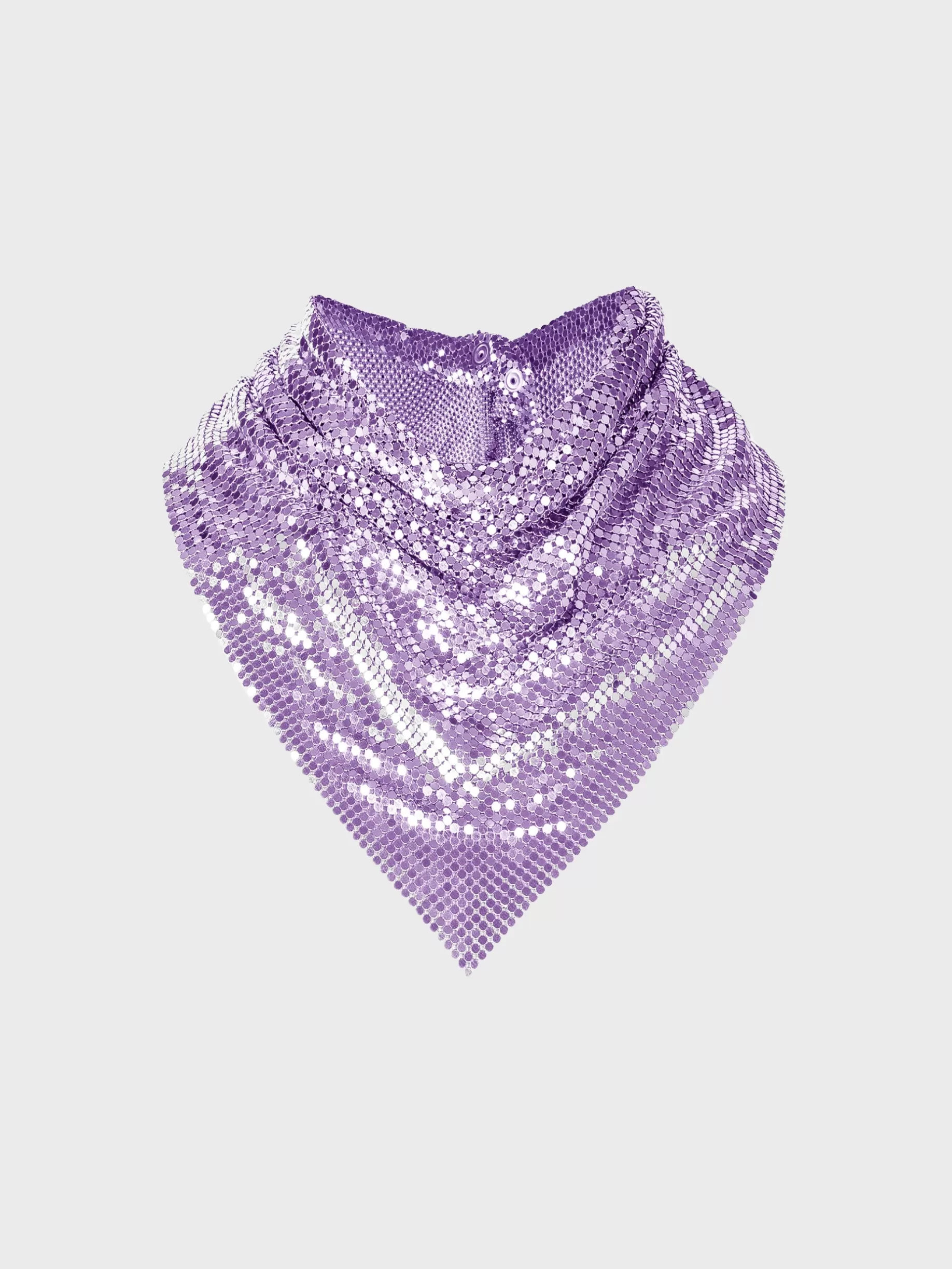 Rabanne Purple chainmail Scarf