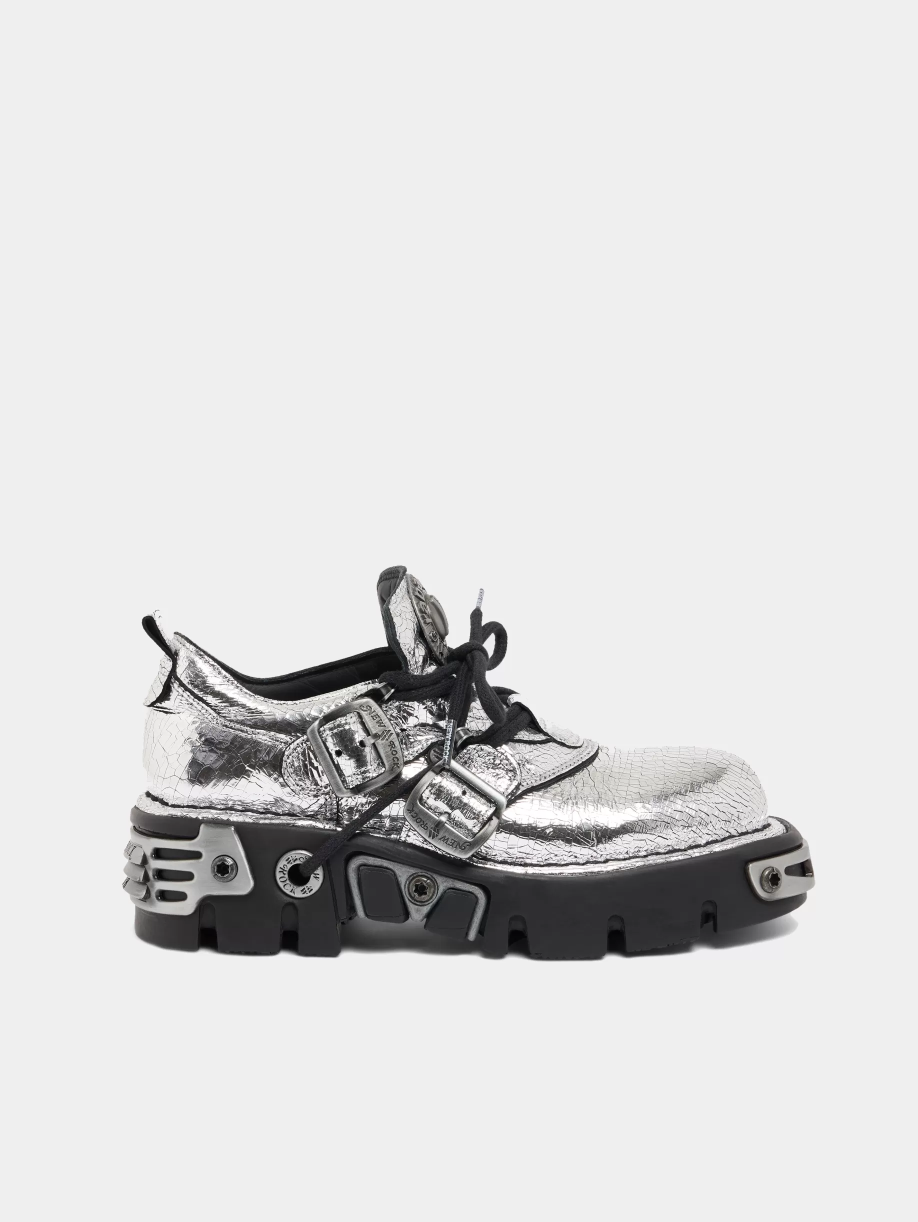 Rabanne x NEW ROCK SILVER SHOES