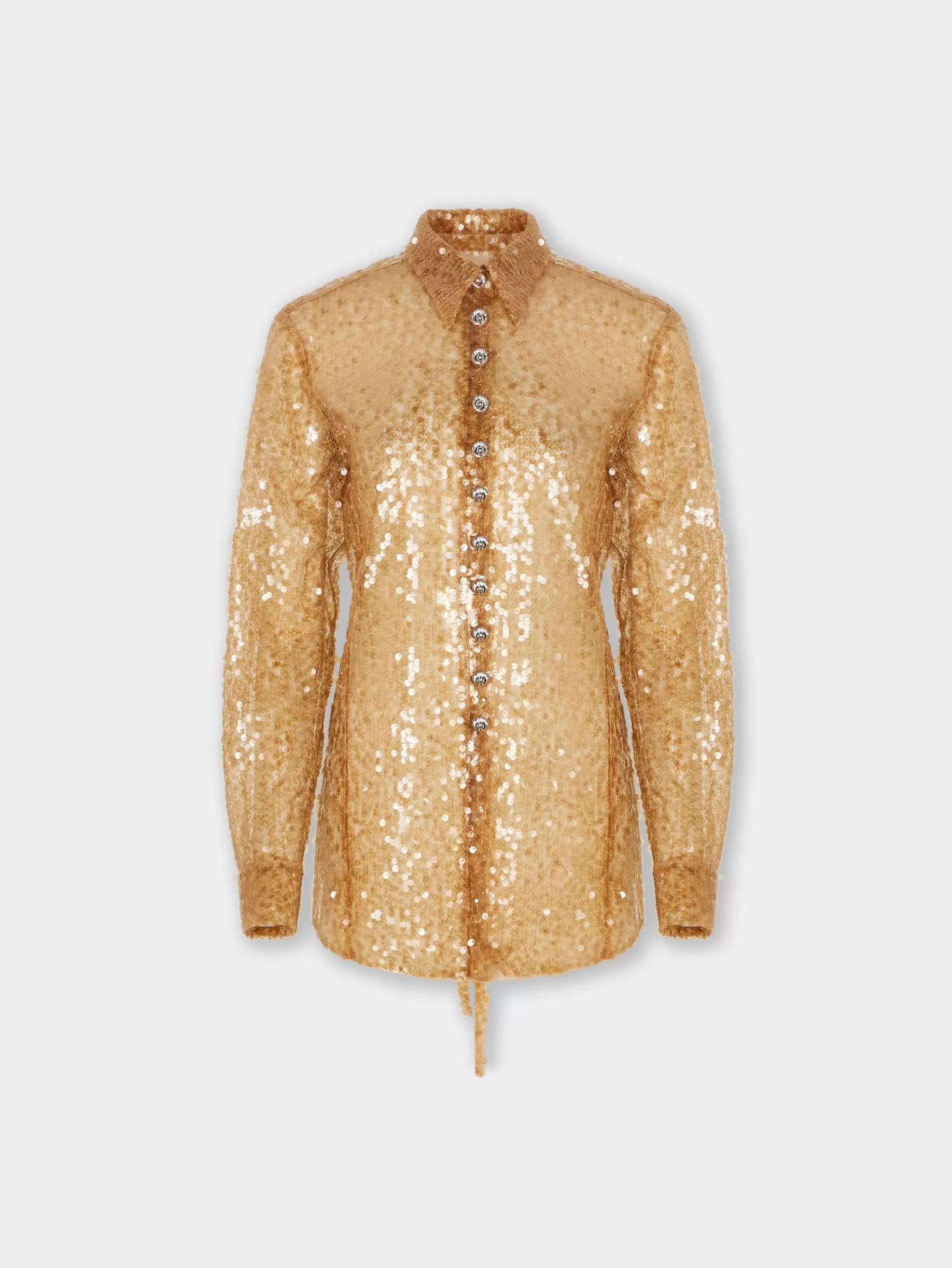 Rabanne SEQUIN-EMBROIDERED SHIRT