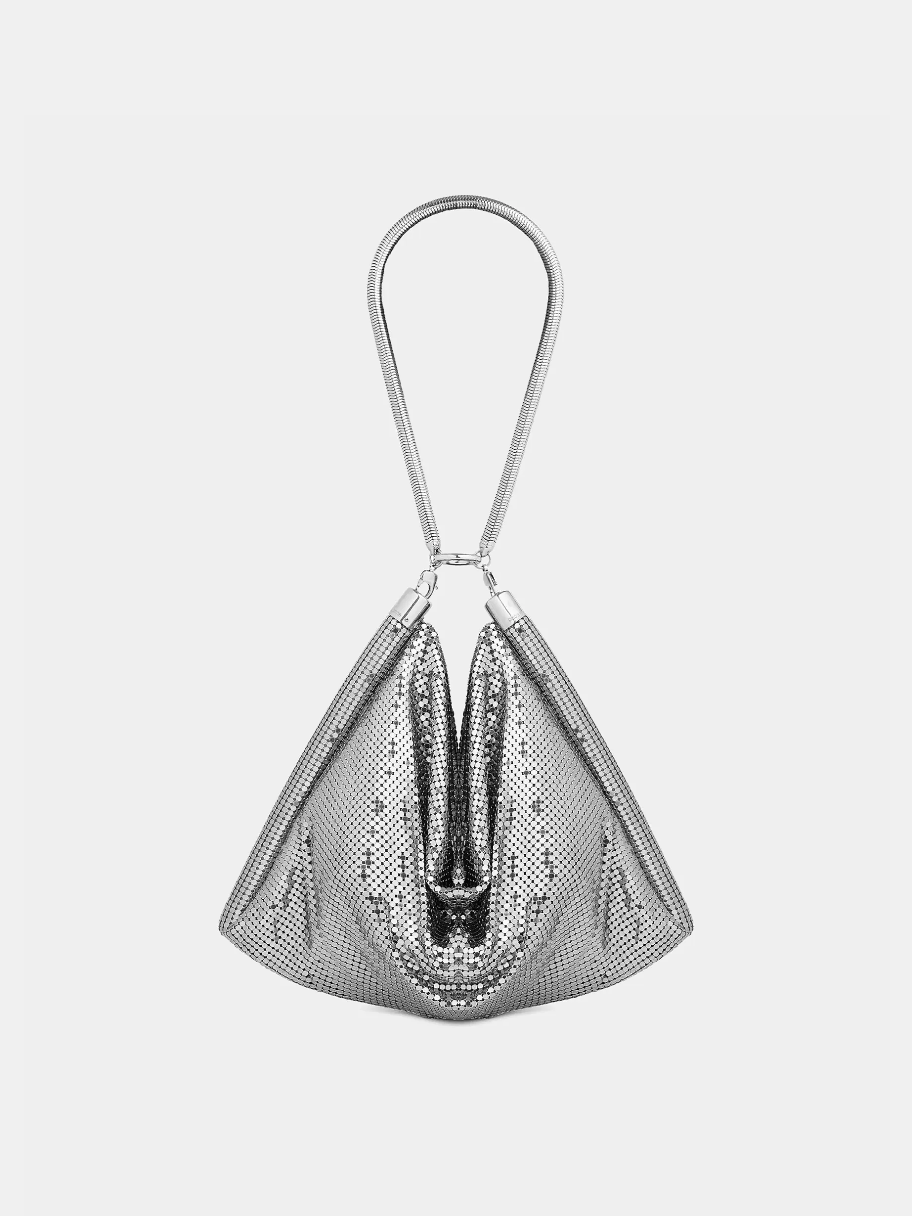 Rabanne Silver chainmail pocket bag