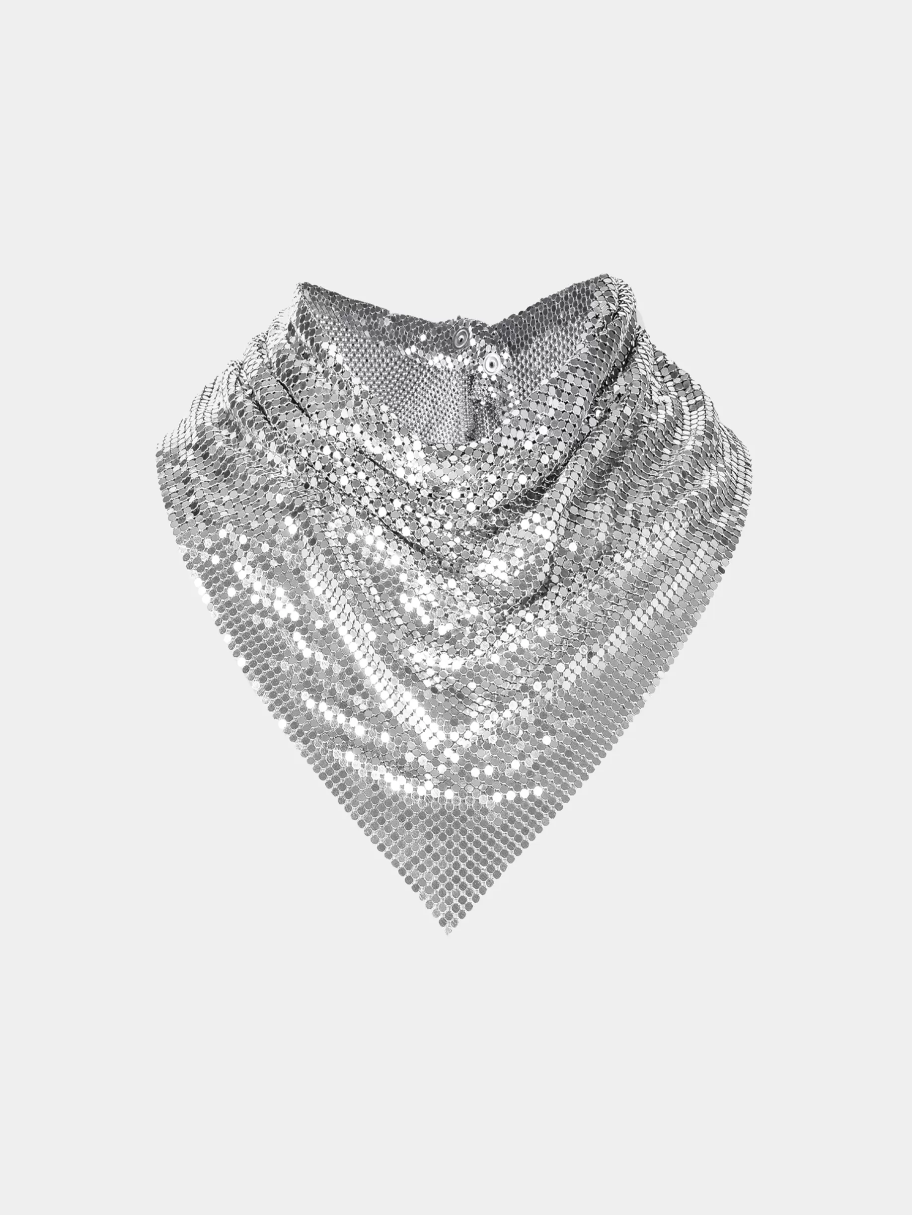 Rabanne Silver chainmail Scarf