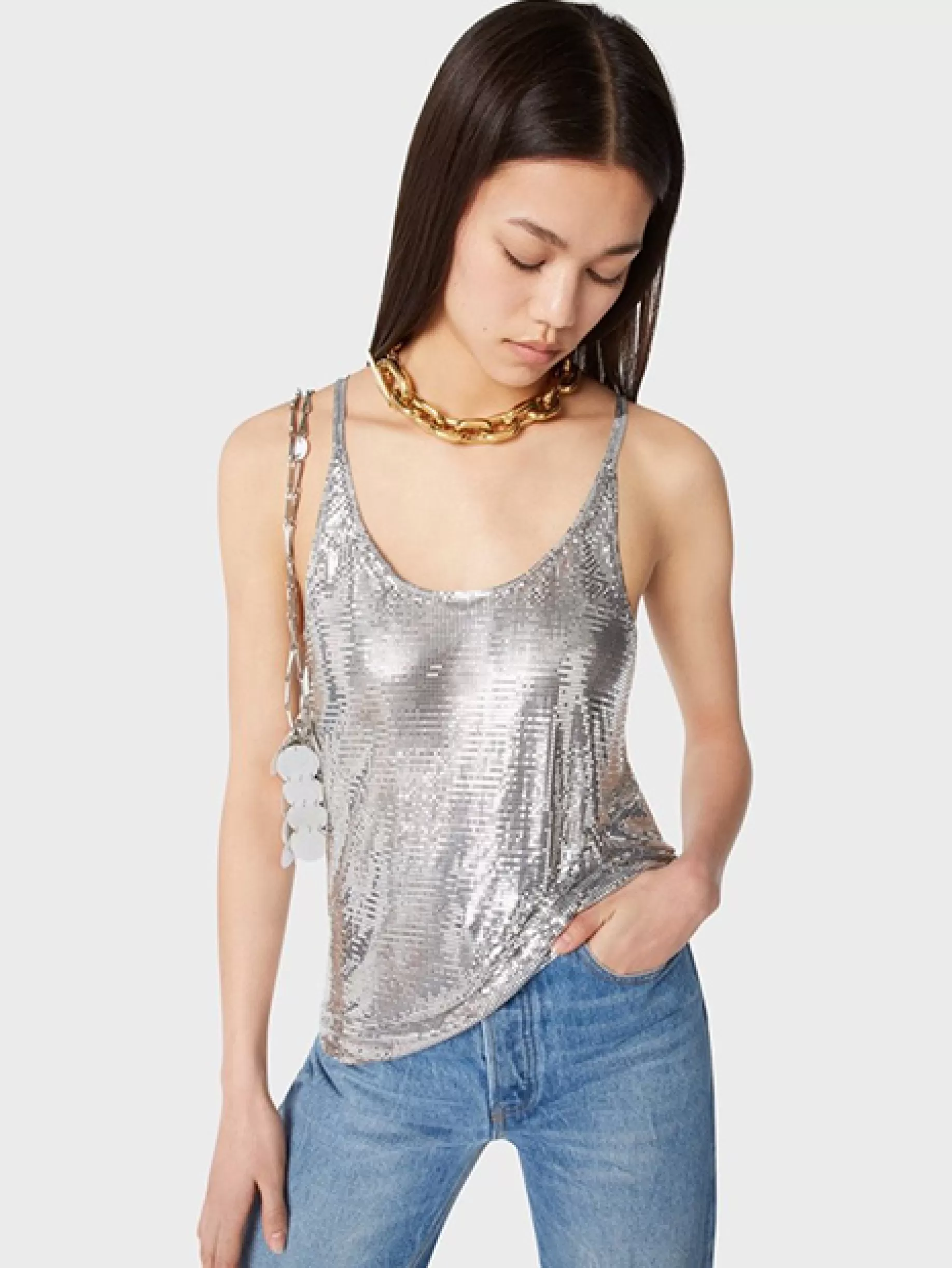 Rabanne Silver chainmail top