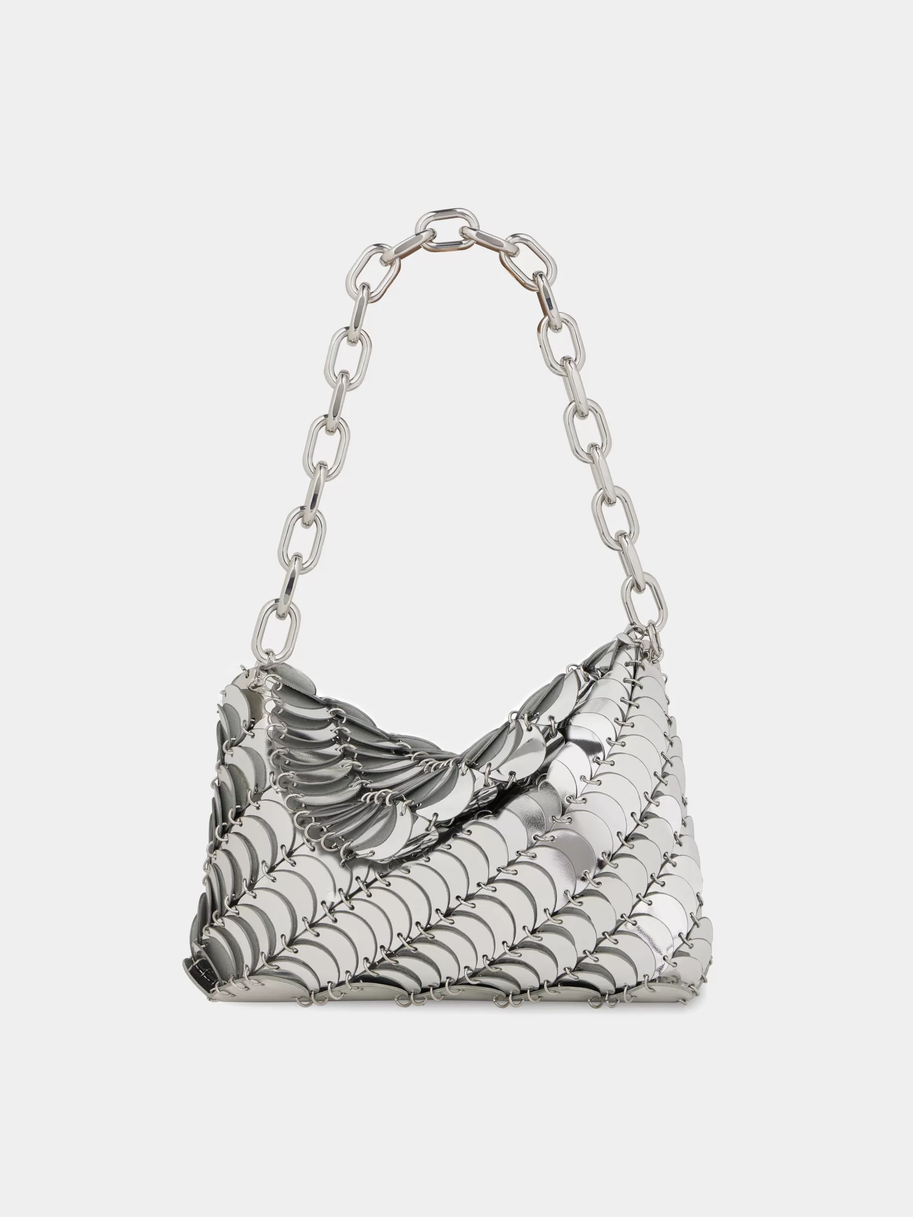 Rabanne Silver Paco clutch Bag