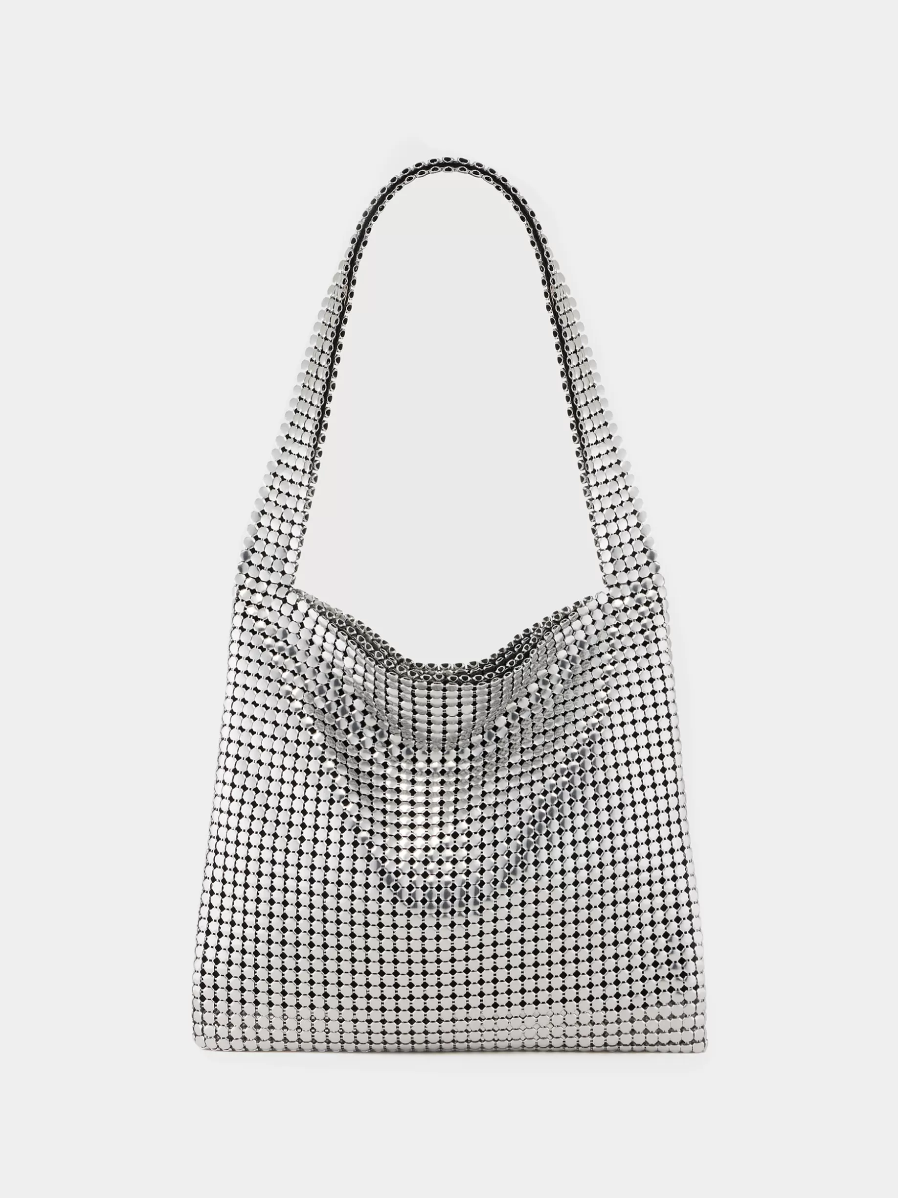 Rabanne Silver Pixel Bag