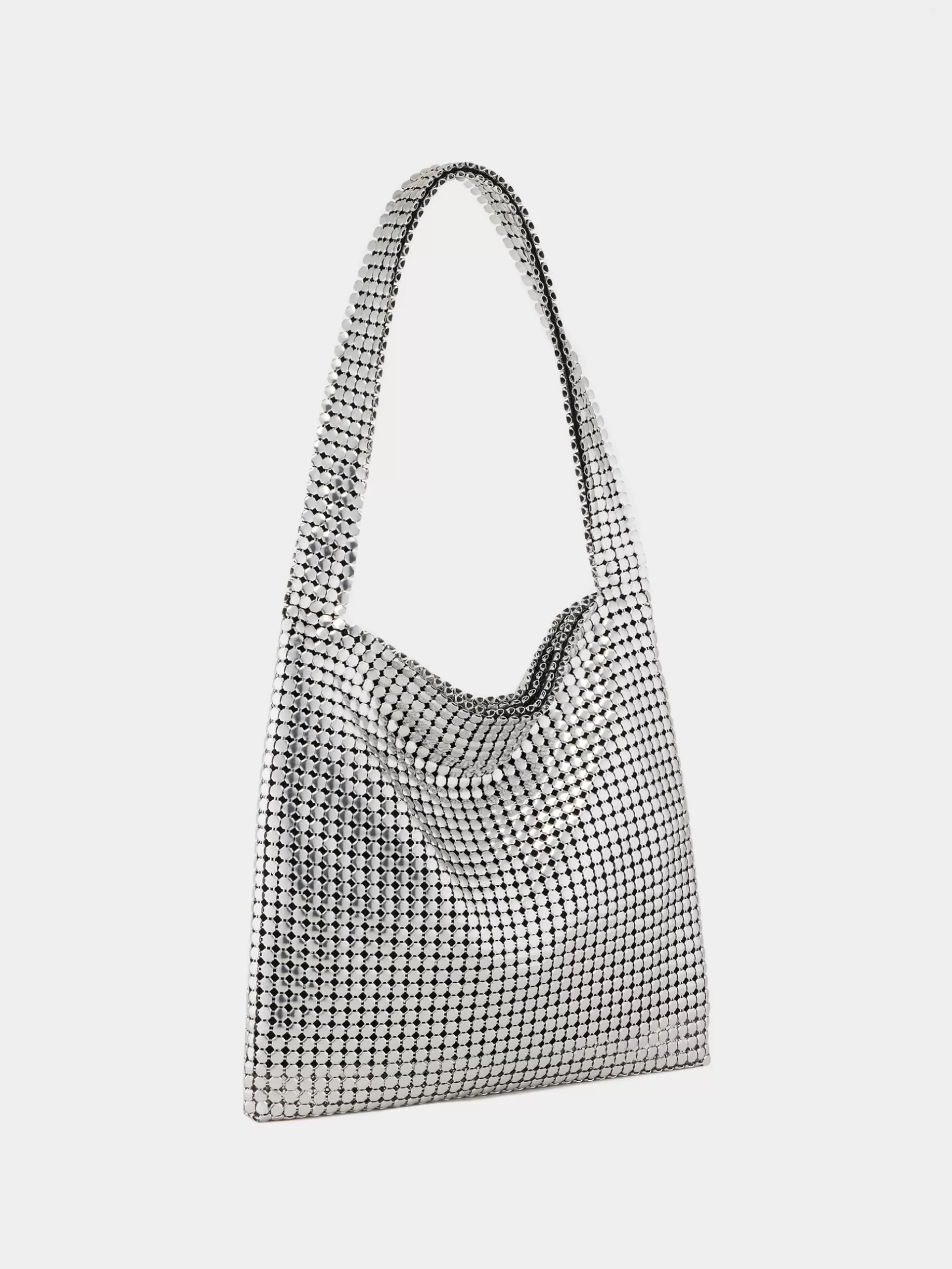 Rabanne Silver Pixel Bag