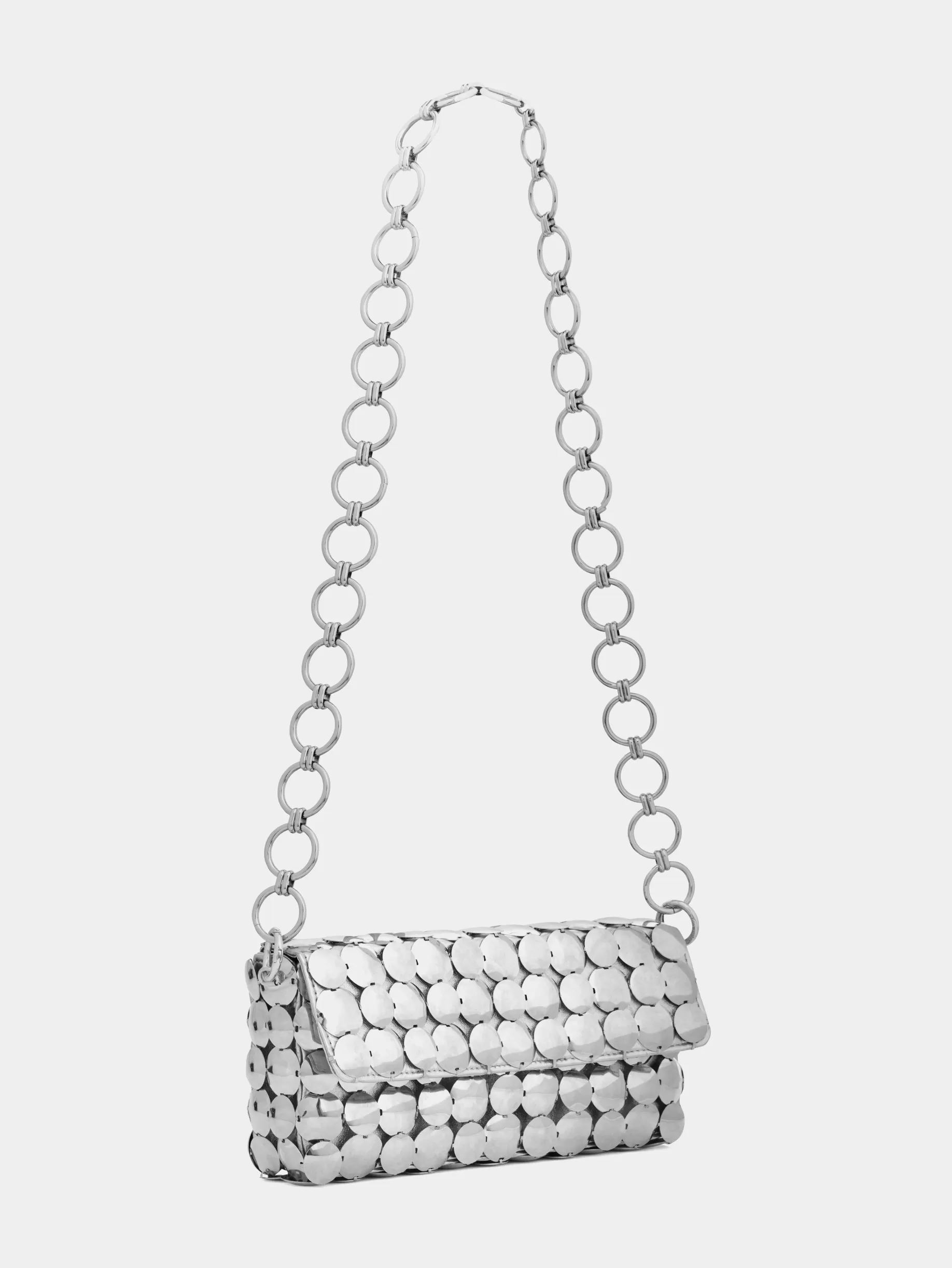 Rabanne Silver Quilted Bag