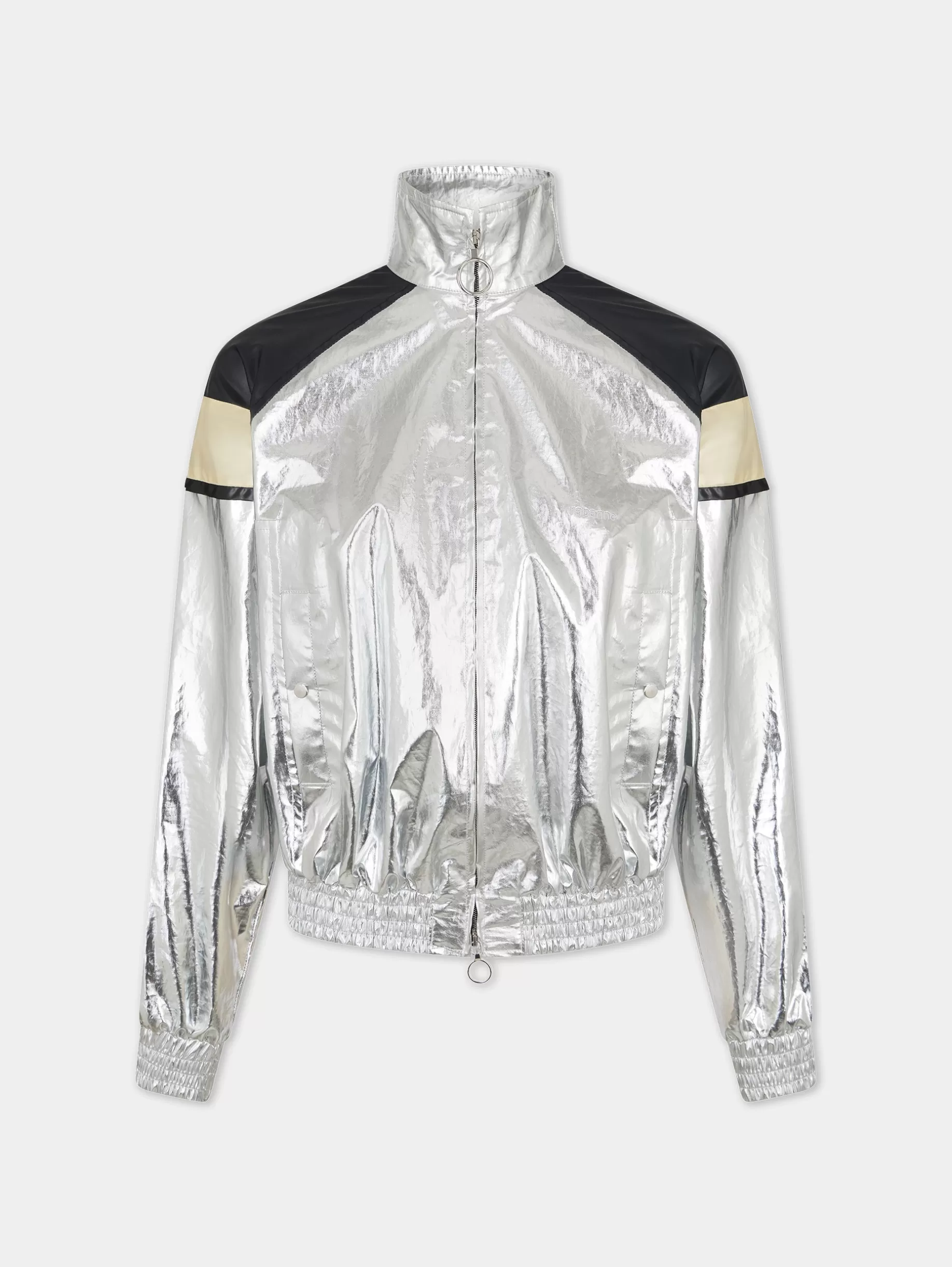 Rabanne Silver turtleneck jacket