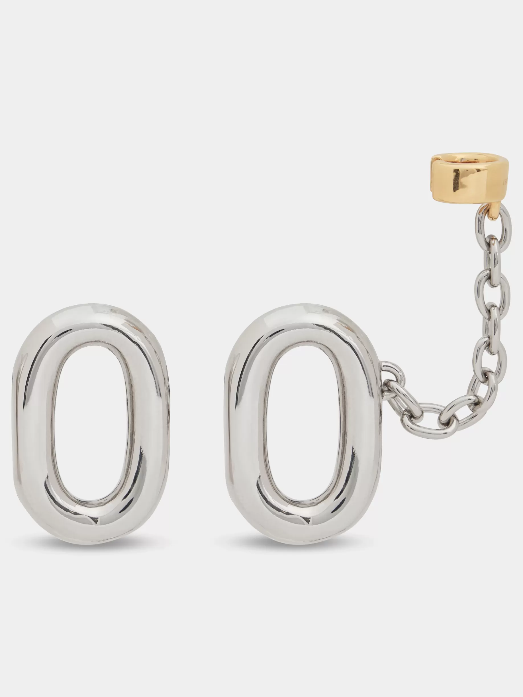 Rabanne SILVER XL LINK EARRINGS