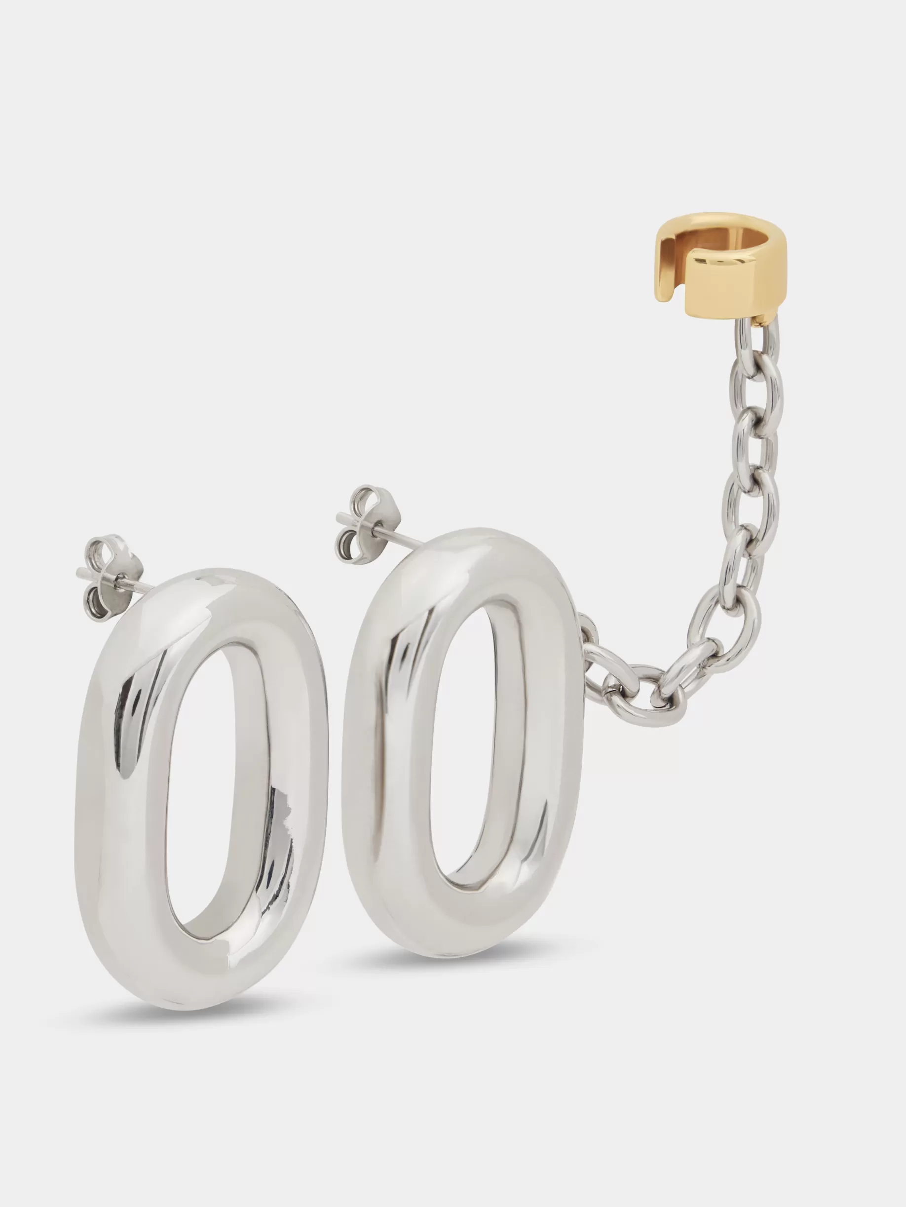 Rabanne SILVER XL LINK EARRINGS