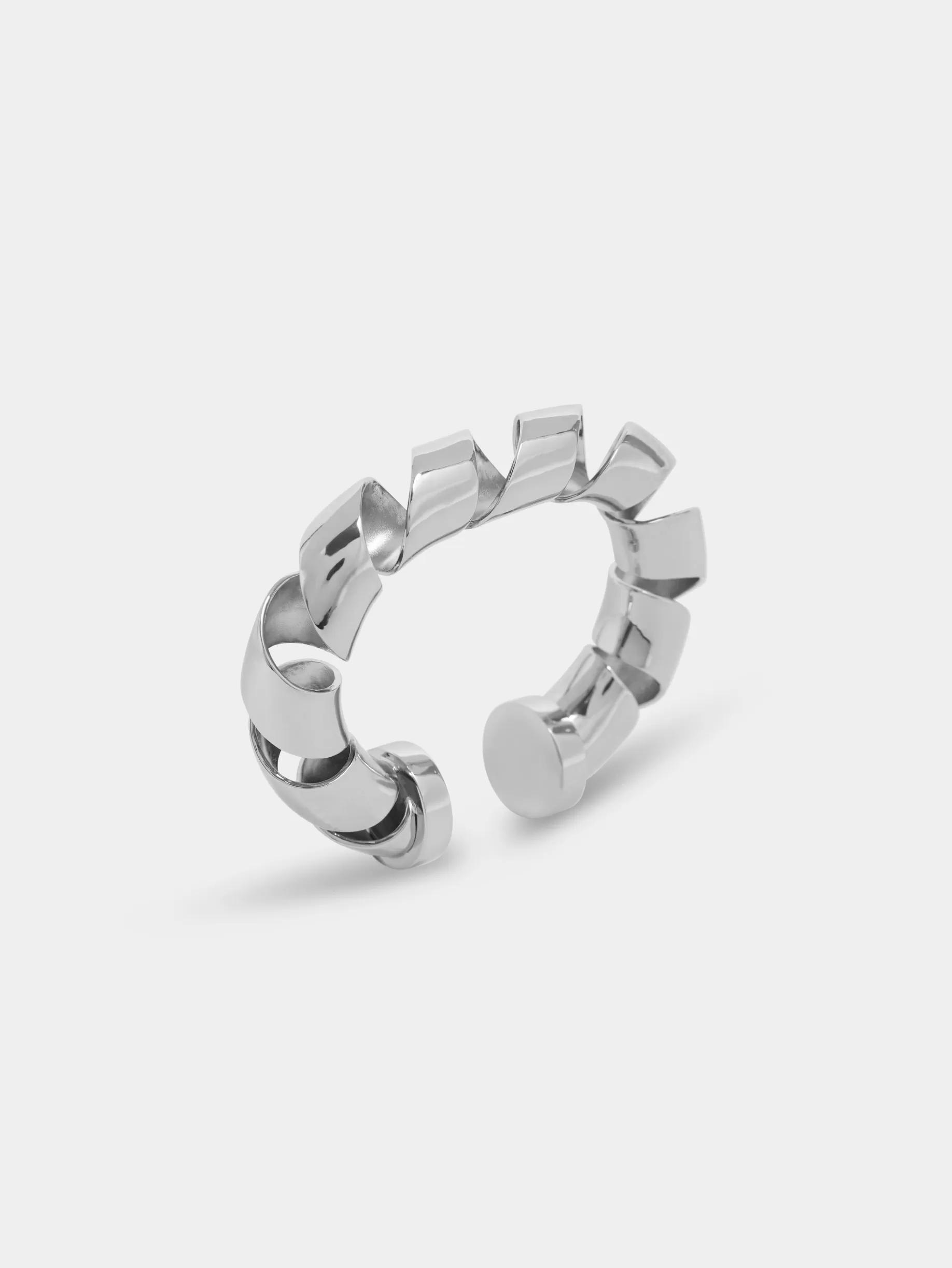 Rabanne Silver XL link twist cuff