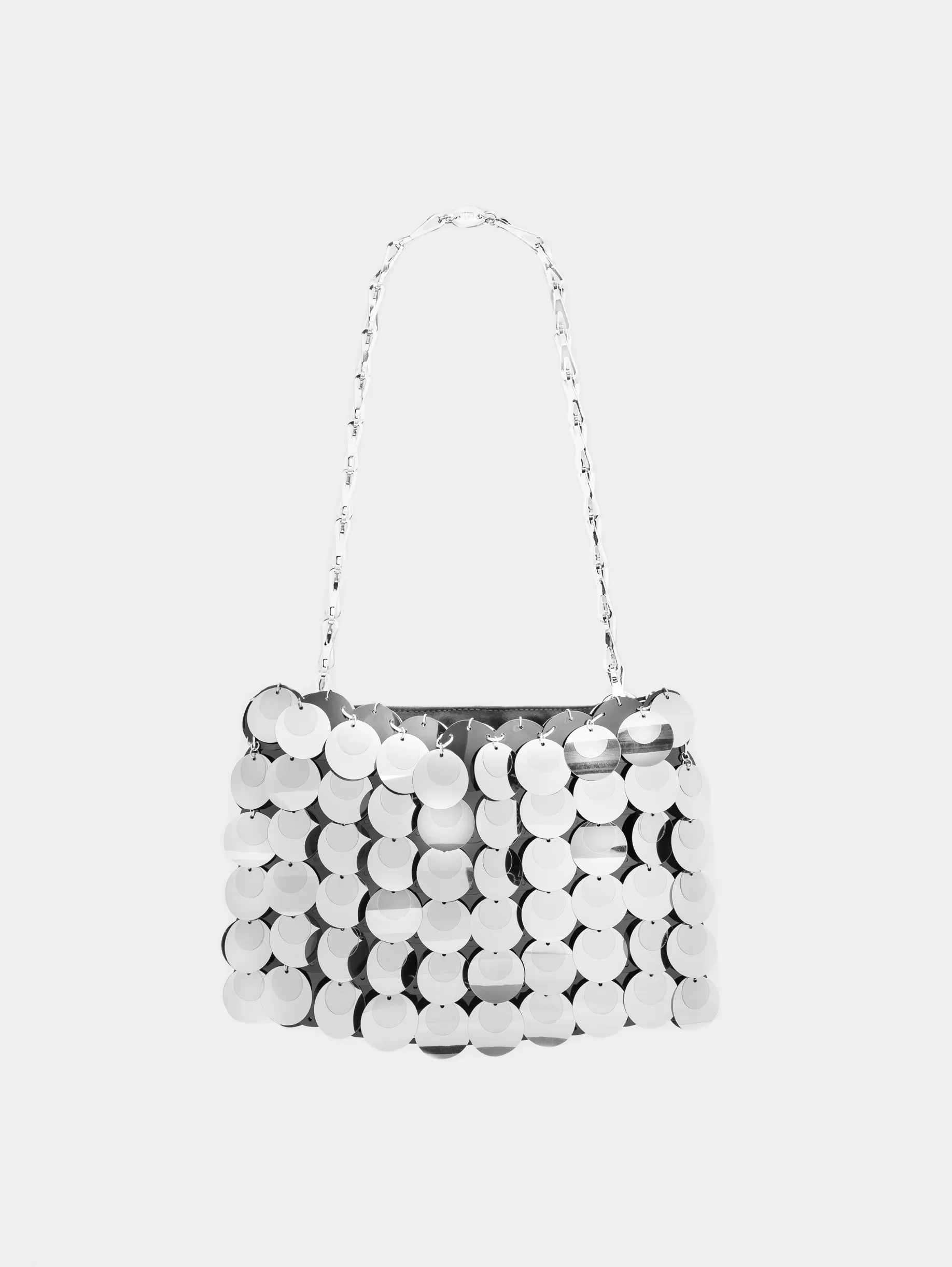 Rabanne Sparkle discs Silver Bag