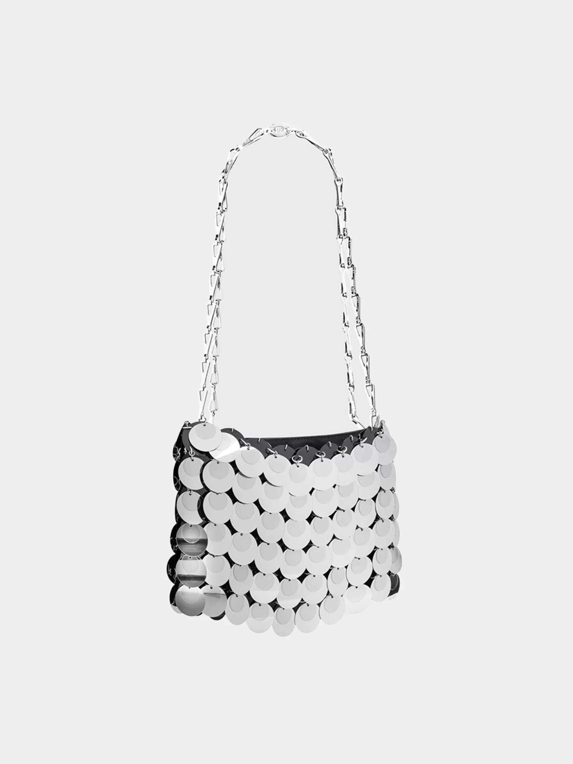 Rabanne Sparkle discs Silver Bag