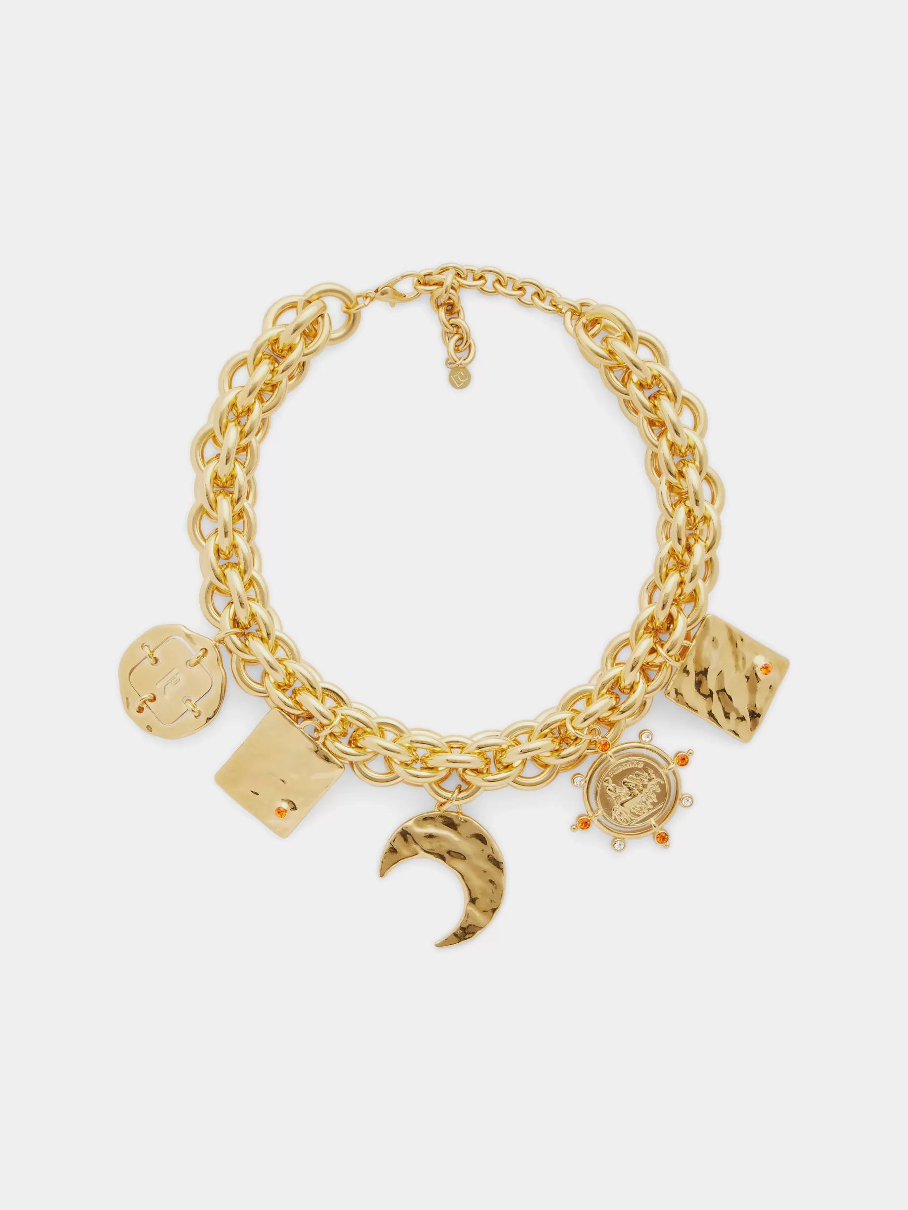 Rabanne Sun date necklace with fantasy medals