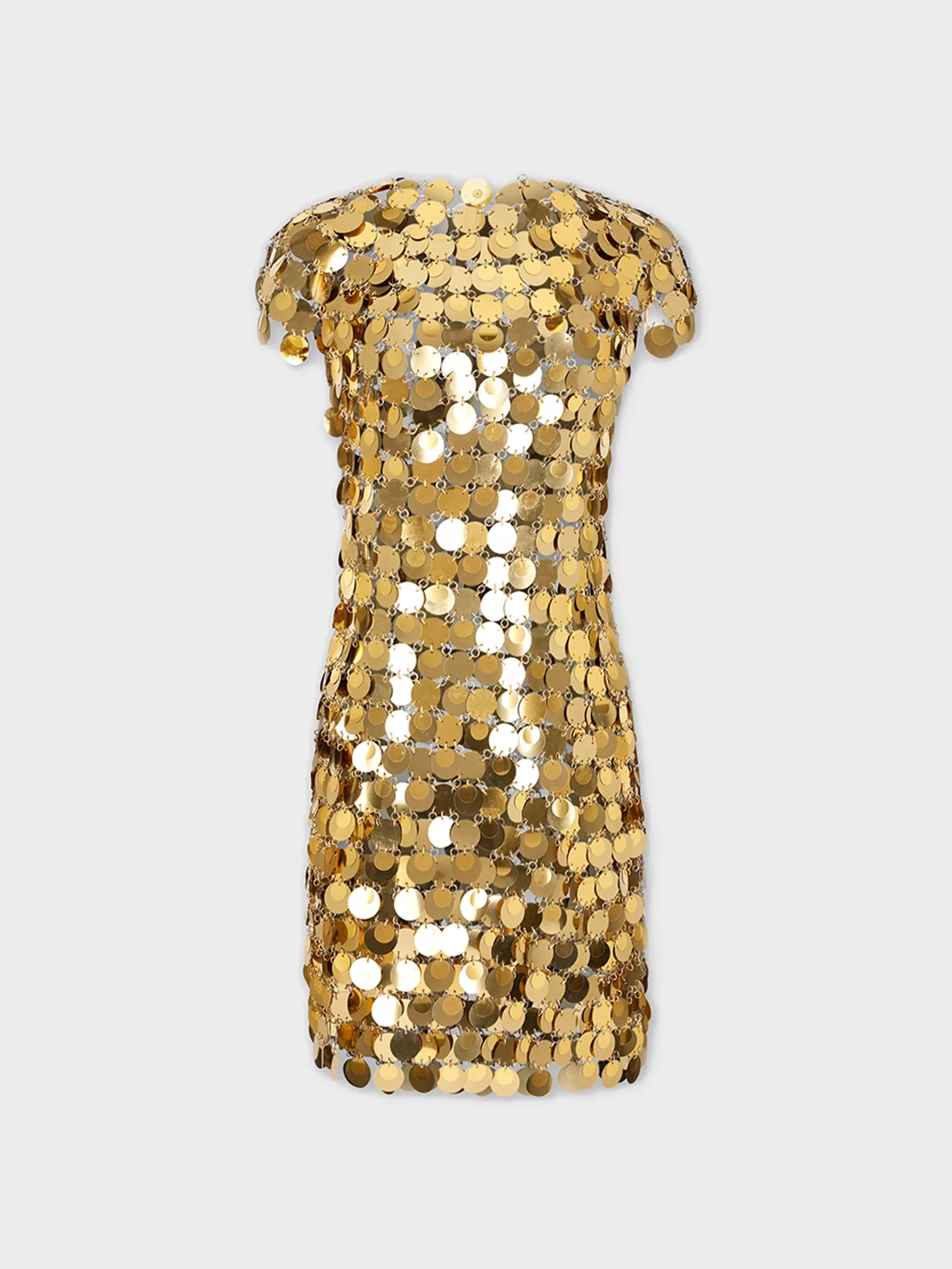 Rabanne THE ICONIC GOLD SPARKLE DISCS DRESS