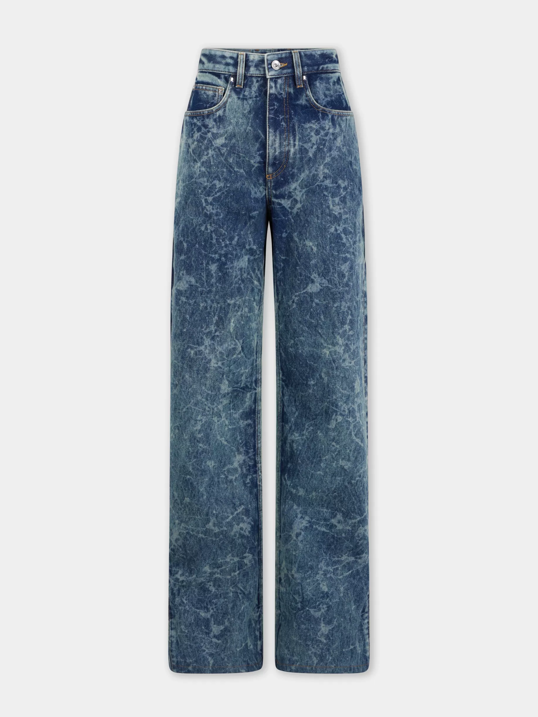 Rabanne WIDE-LEG JEANS IN WASHED DENIM