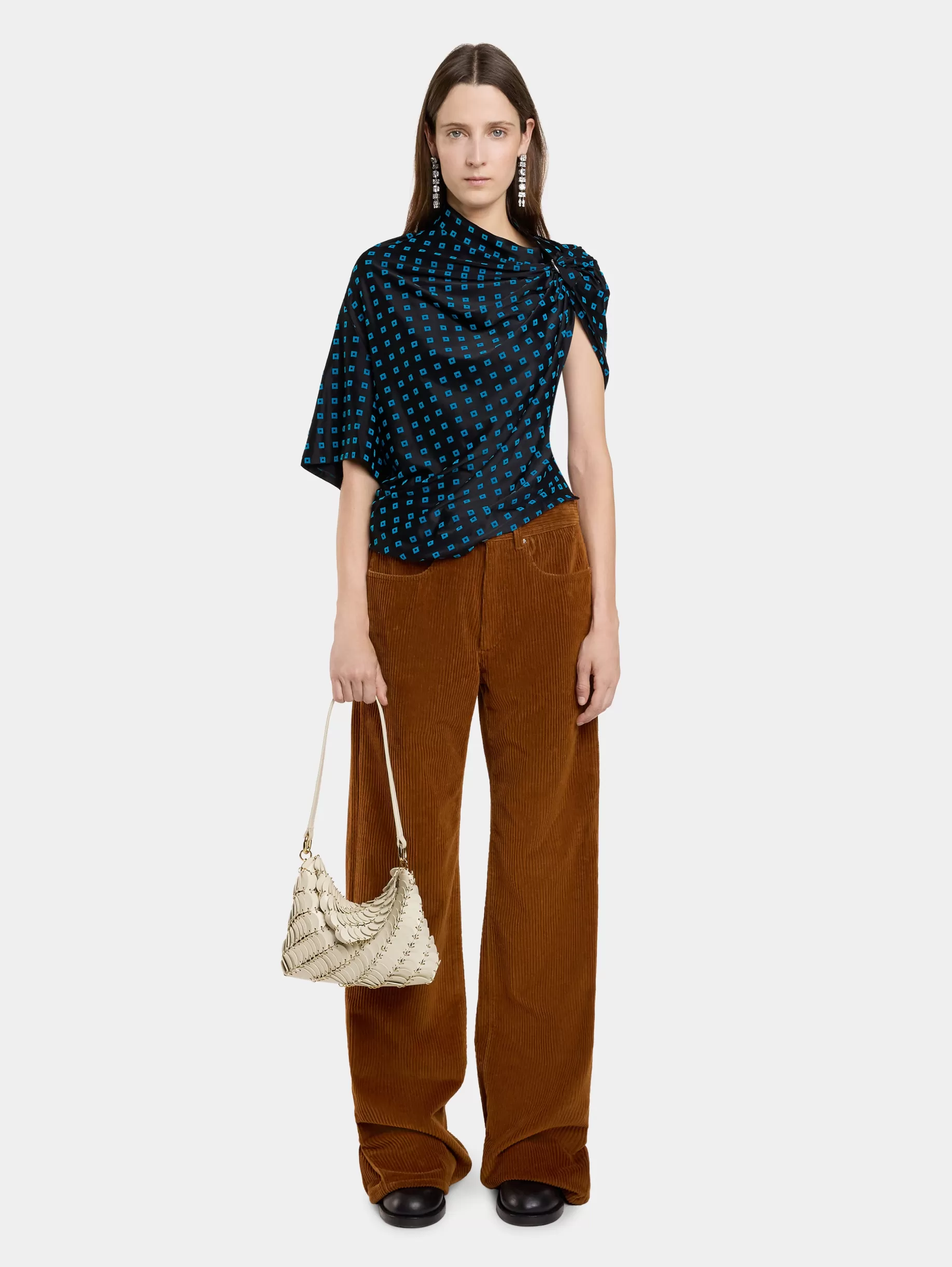 Rabanne WIDE-LEG PANTS IN CORDUROY