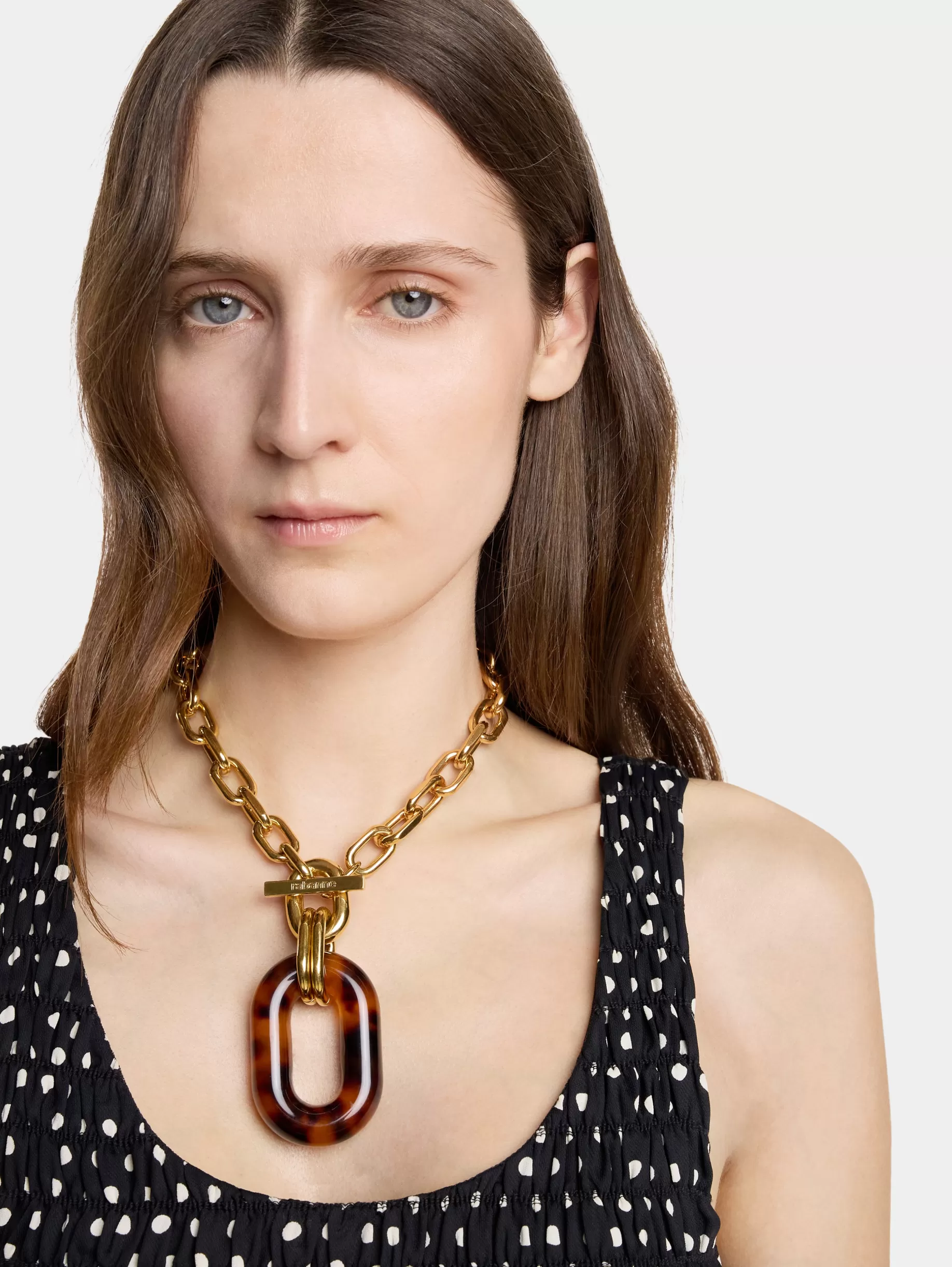 Rabanne XL LINK TARTARUGA NECKLACE