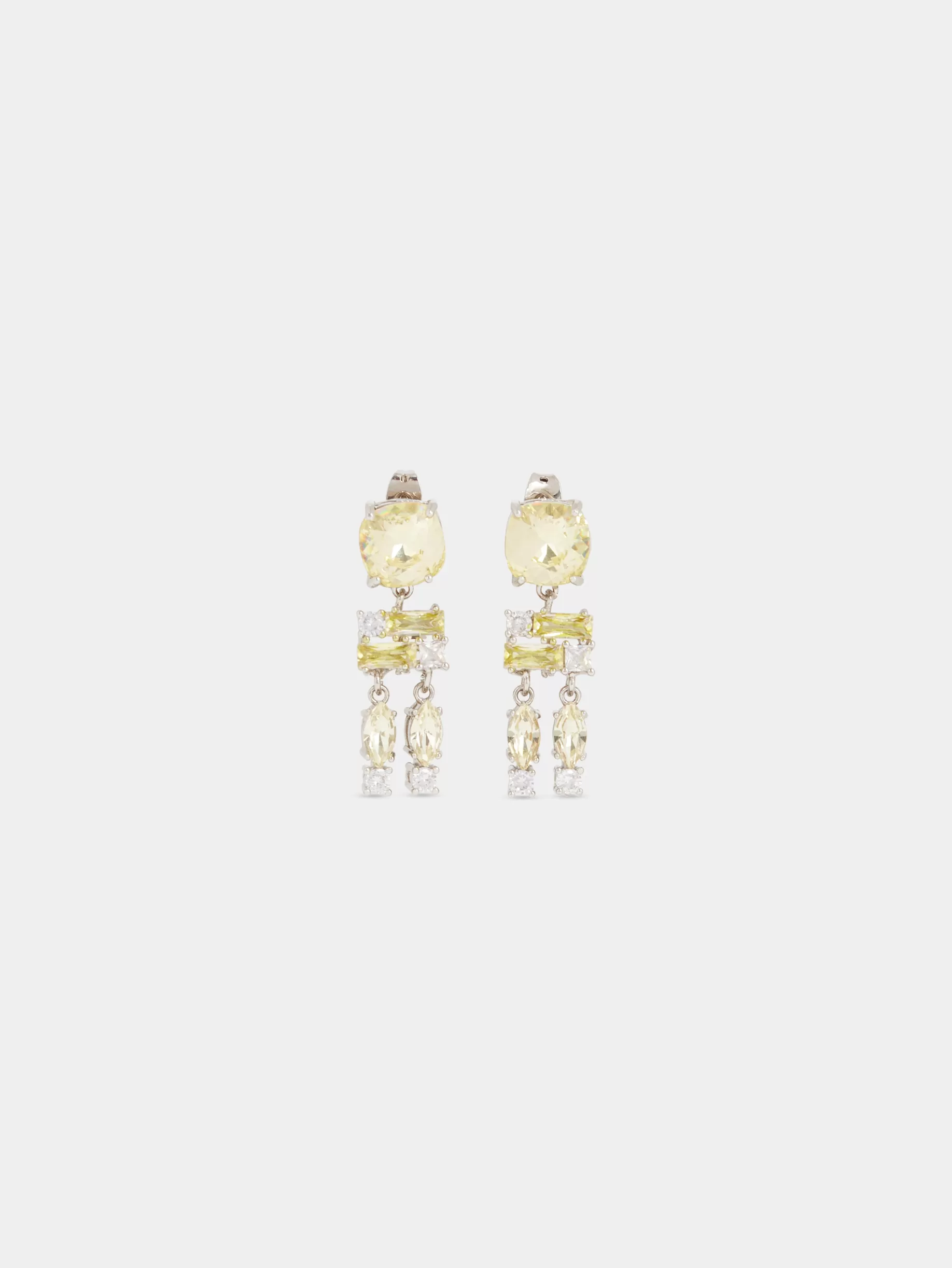 Rabanne yellow STRASS EARRINGS